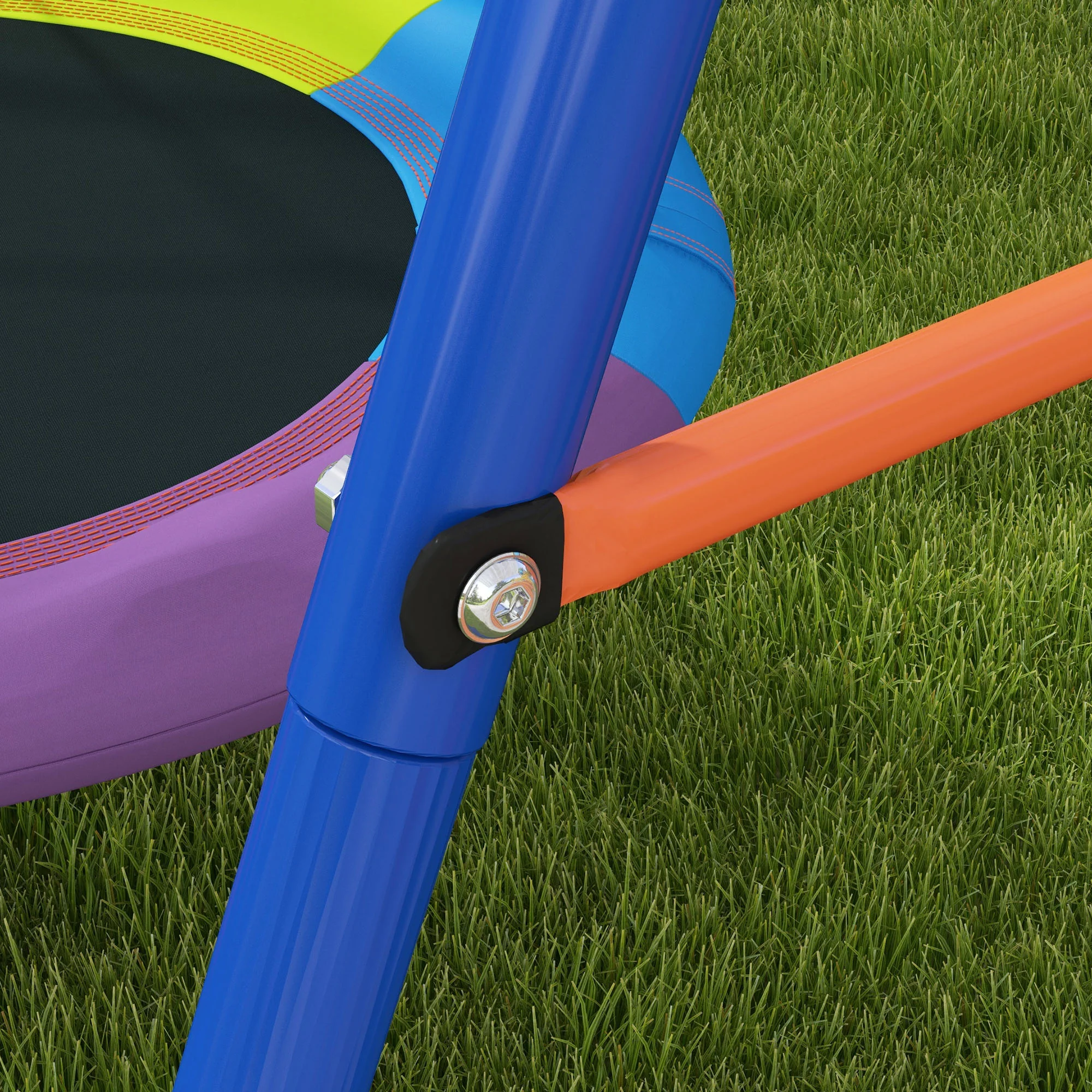 Outsunny Kids Swing Nest Swing Seat With A-Frame Structure For Outdoor Use - Image 8