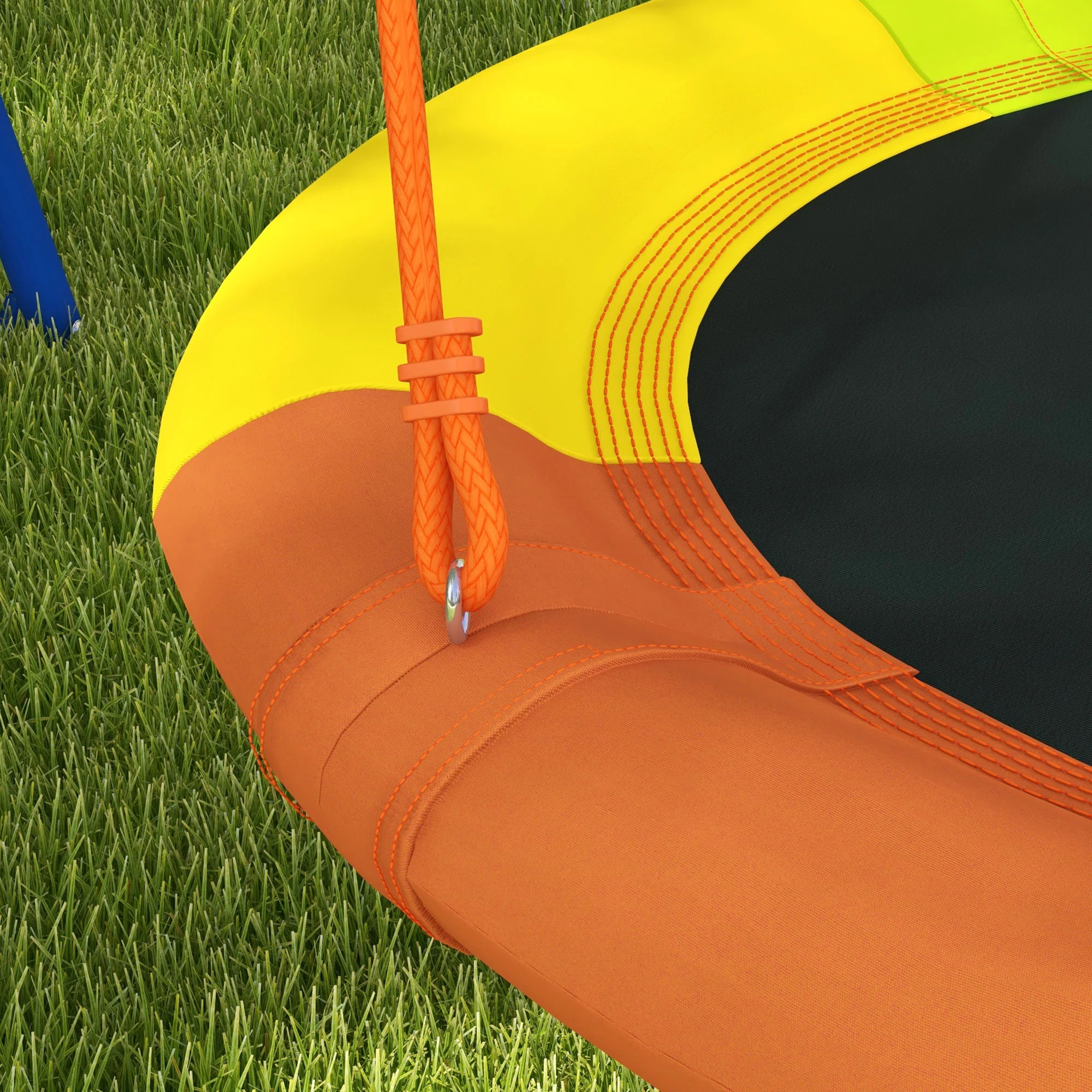 Outsunny Kids Swing Nest Swing Seat With A-Frame Structure For Outdoor Use - Image 9