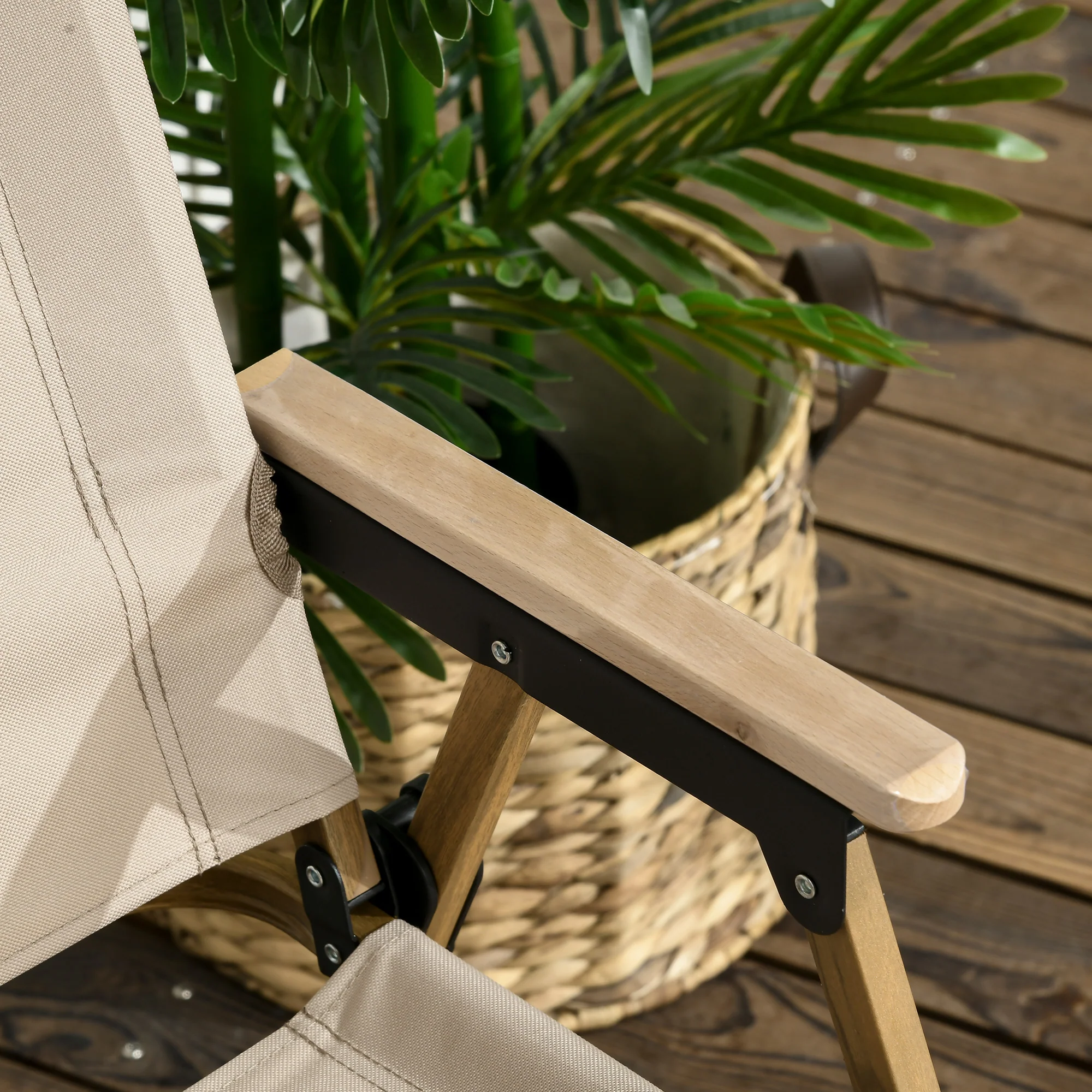 Outsunny Lightweight Portable Folding Chair For Camping, Fishing, Khaki - Image 17