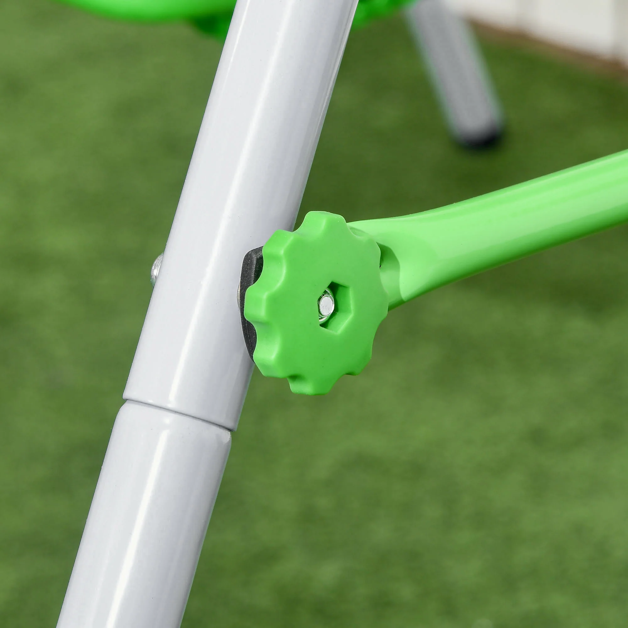 Outsunny Nursery Swing With Safety Seat Belt, Support Back For Indoor Outdoor - Image 9
