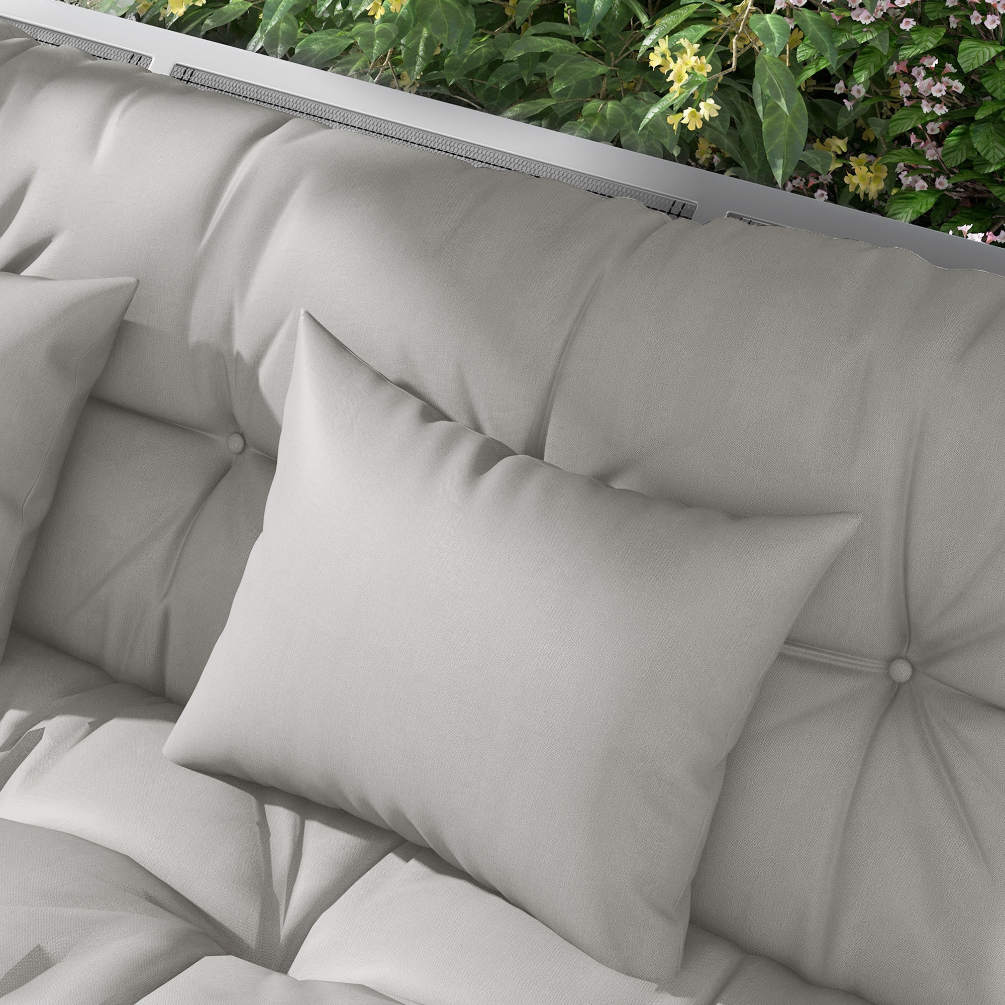 Outsunny Outdoor Back And Seat Cushion With Pillows, No Swing - Image 17