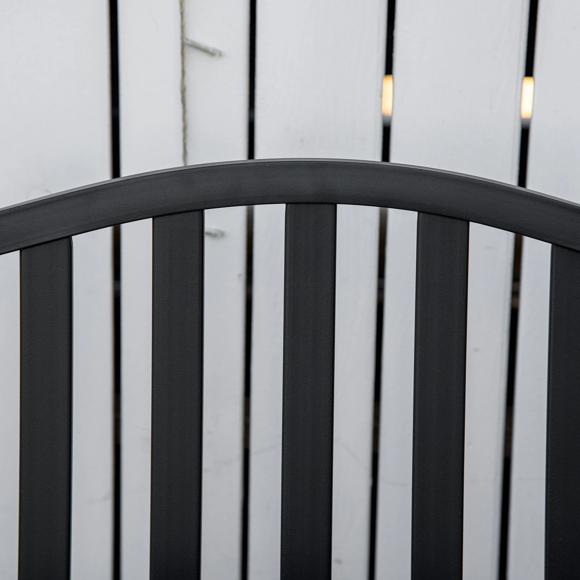 Outsunny Outdoor Bench with Liftable Middle Table, Patio Loveseat, Black - Image 7