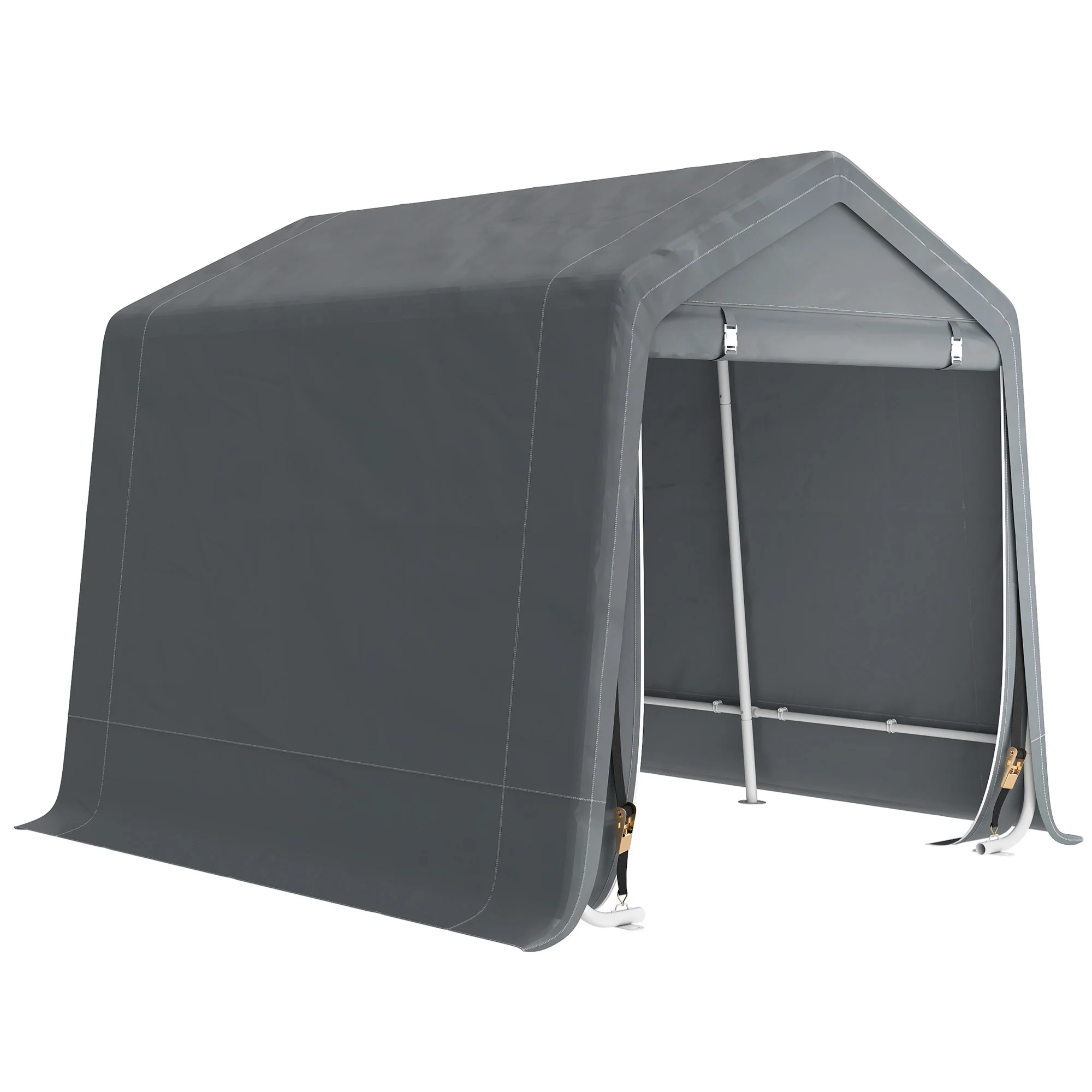 Outsunny Outdoor Garden Storage Shed Waterproof Bike Tent W/ Zipper Doors