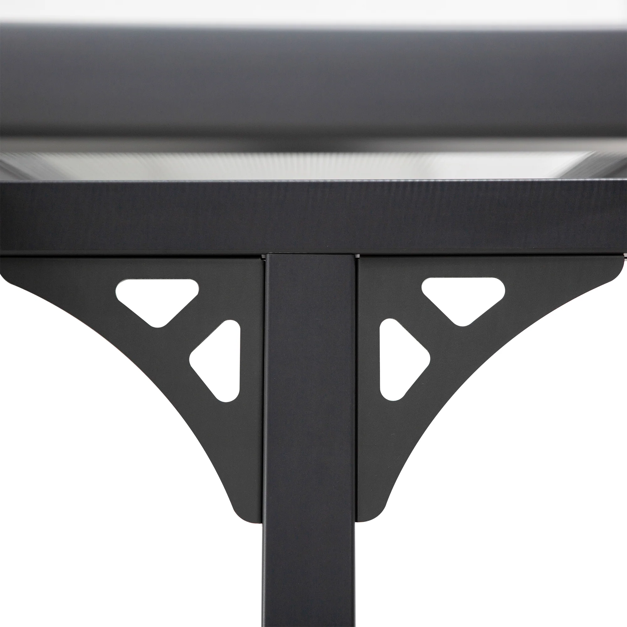 Outsunny Outdoor Patio Wall-mounted 4.35 X 3(m) Gazebo Pergola, Aluminum Post, PC Roof - Image 6
