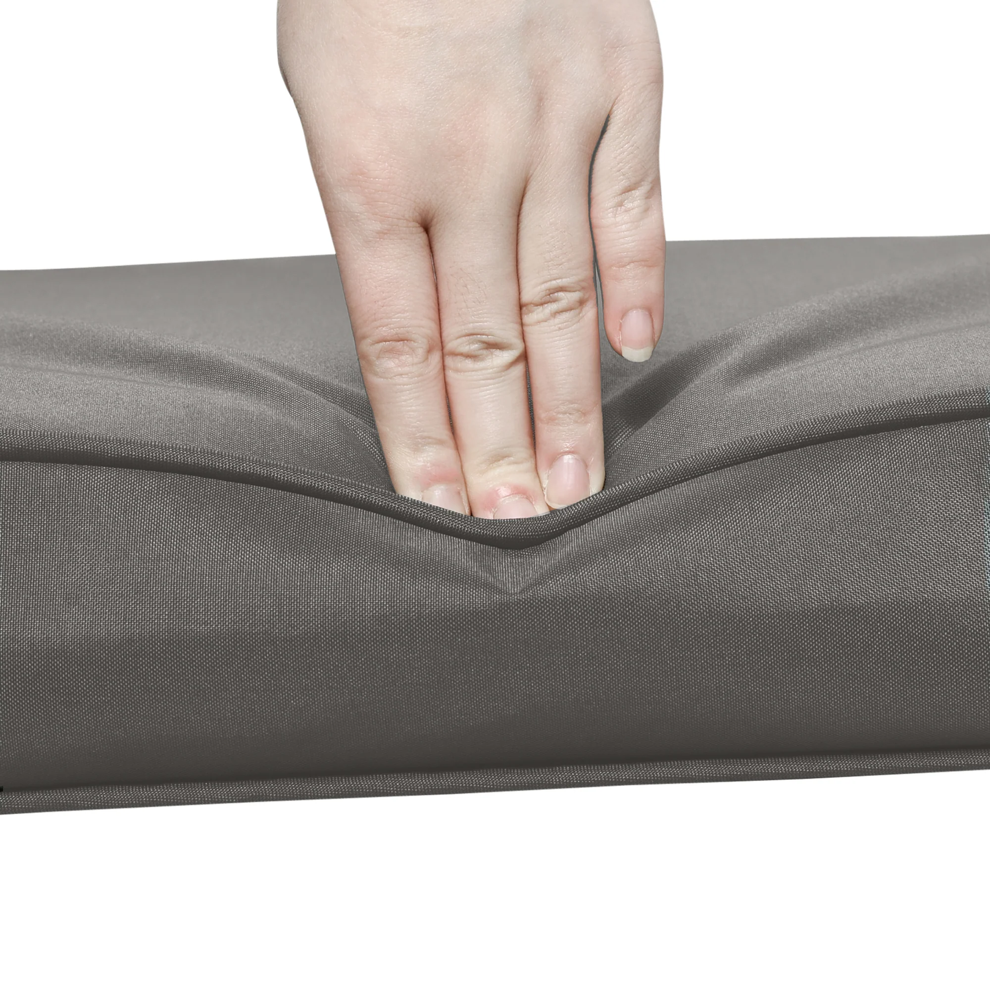 Outsunny Outdoor Seat And Back Cushion Set Replacement Cushions, Dark Grey - Image 7