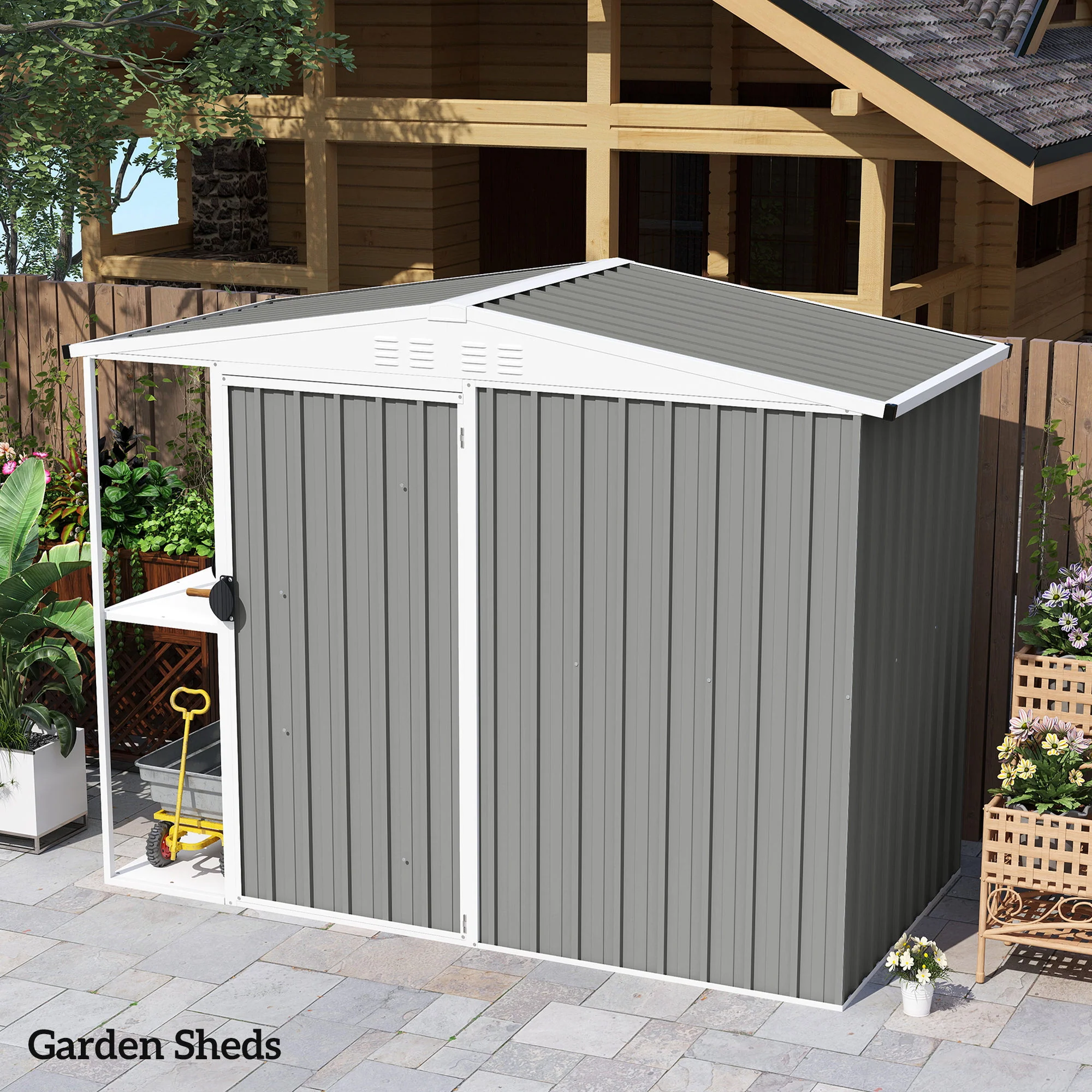 Outsunny Pack Of 12 Metal Roofing Sheets For Greenhouse - Image 15