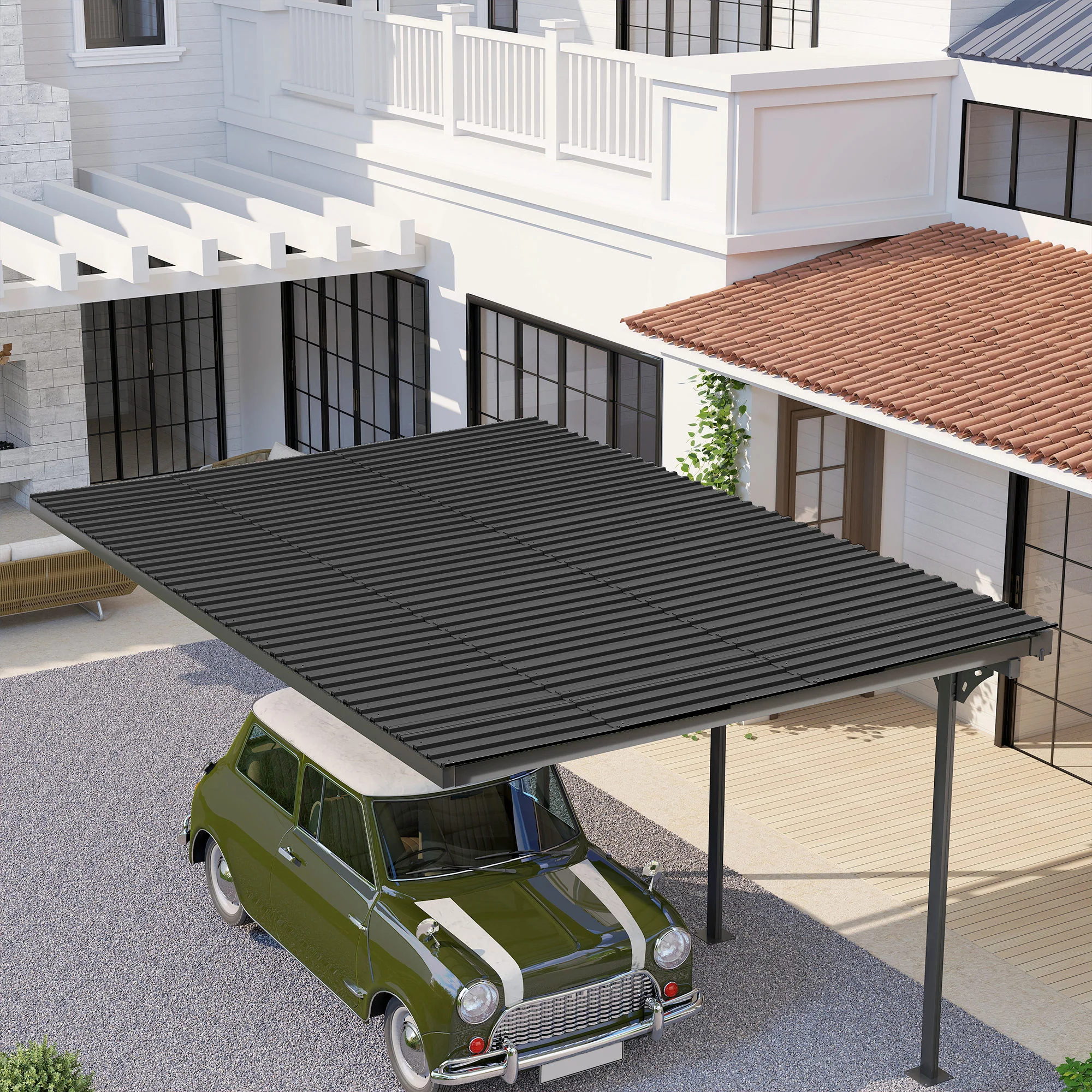 Outsunny Pack Of 12 Metal Roofing Sheets For Greenhouse - Image 8