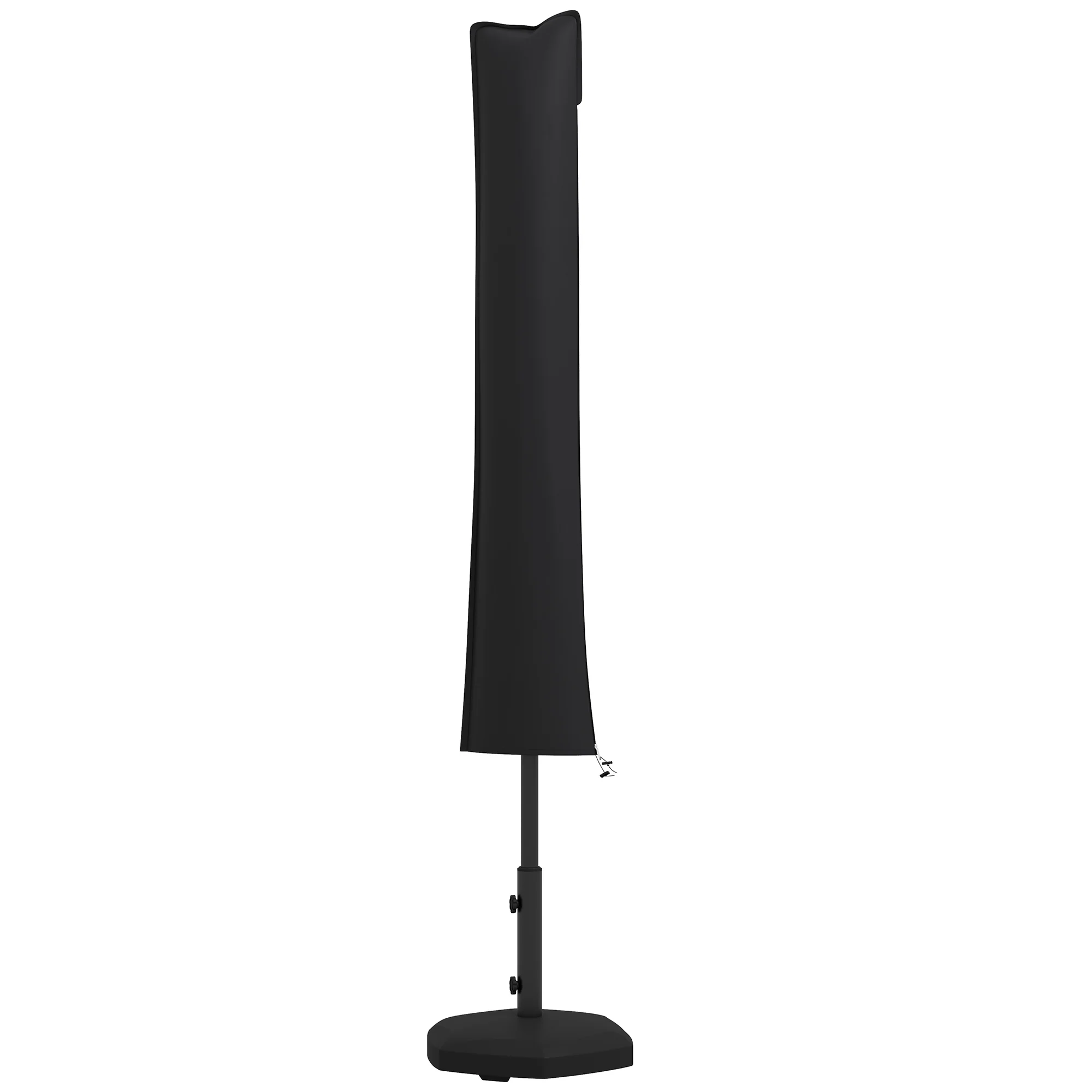 Outsunny Parasol Cover, Patio Cantilever Cover, Banana Umbrella Cover, Black