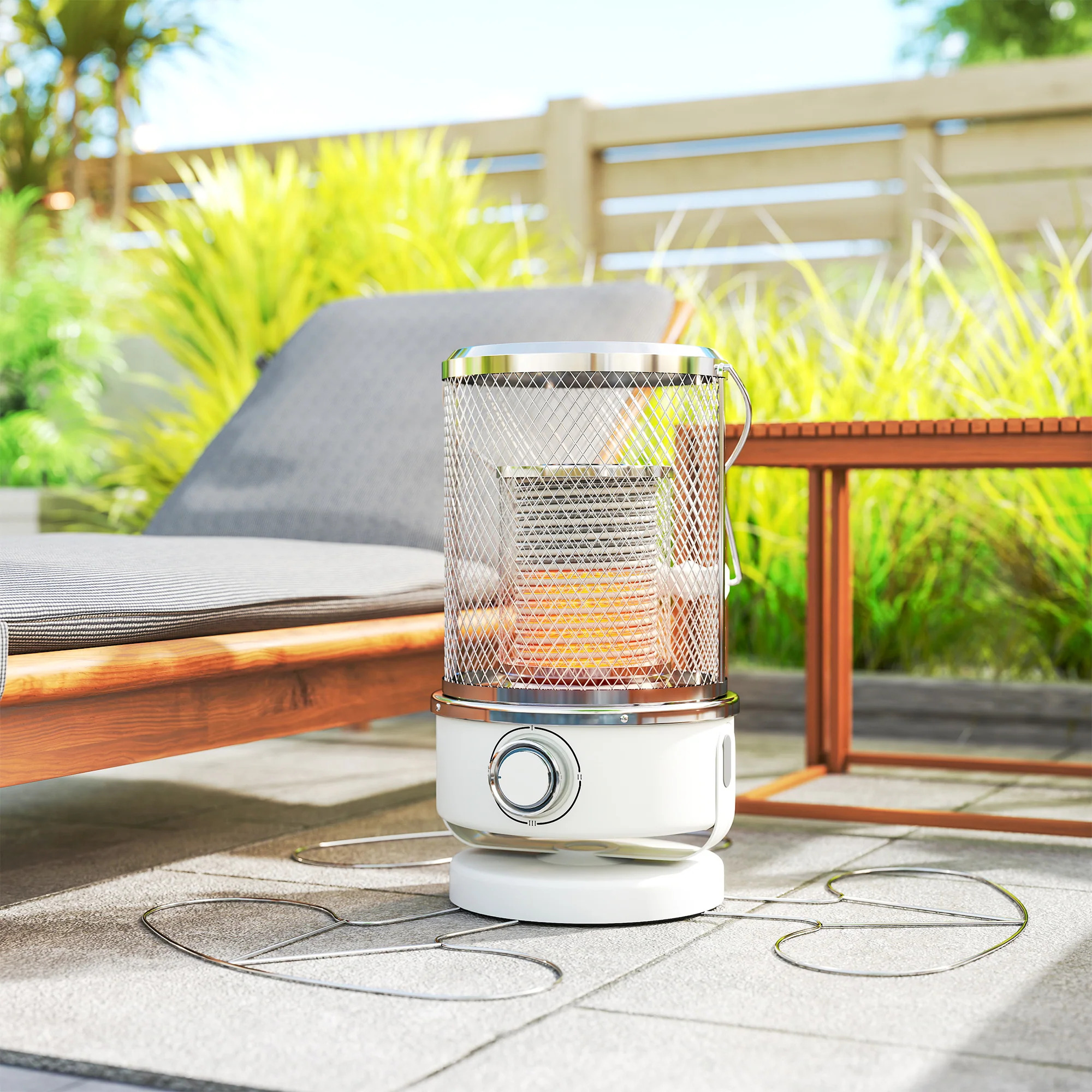 Outsunny Patio Electric Heater With Separation Coil, 2000KW Infrared Heater - Image 9