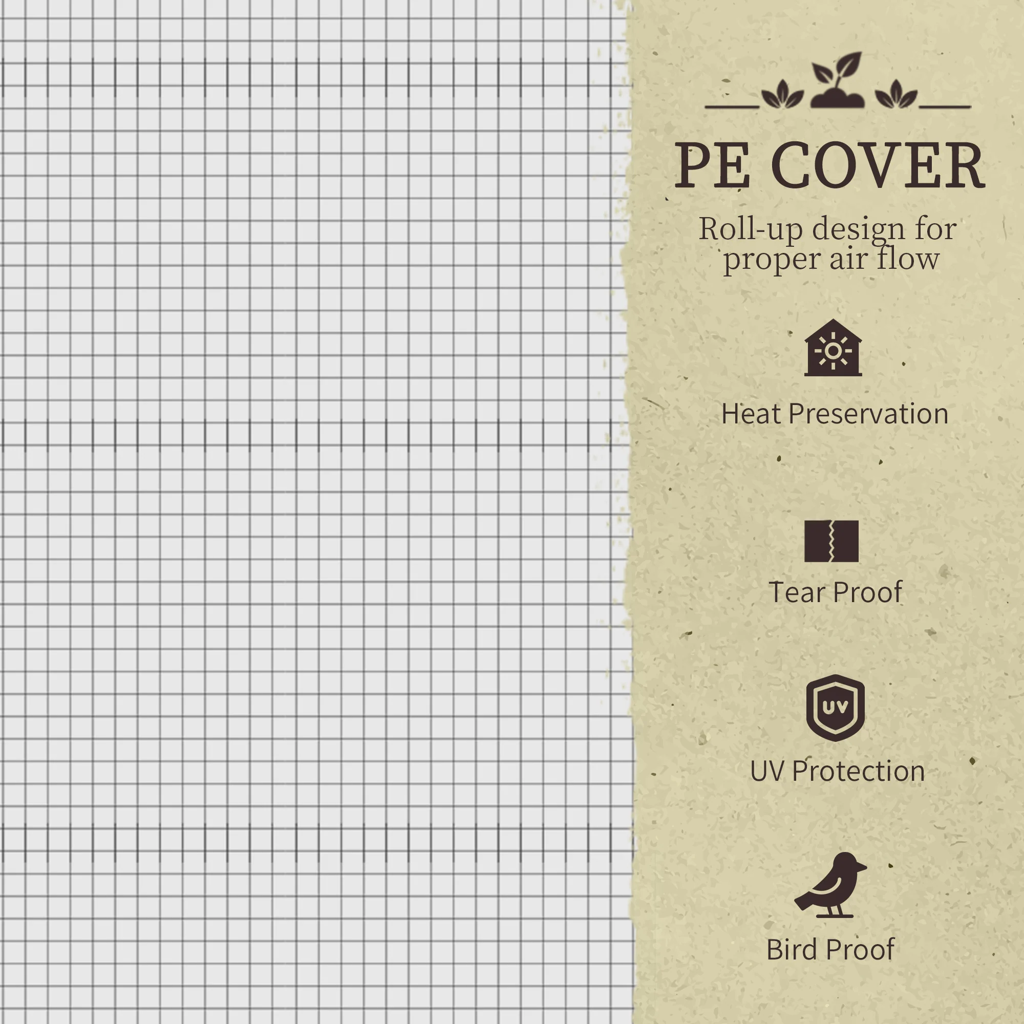 Outsunny Raised Garden Bed W/ PE Cover, Use For Patio, Garden, Dark Grey - Image 3