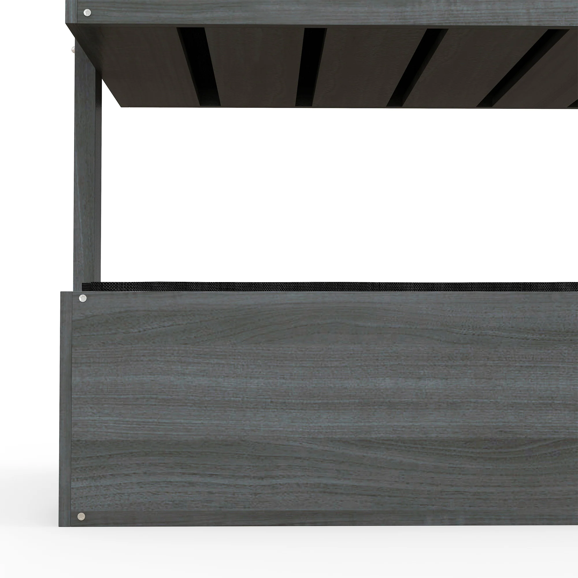 Outsunny Raised Garden Bed Wooden Plant Stand Grey - Image 8