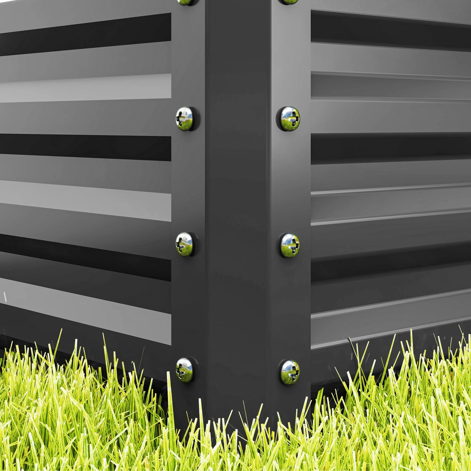 Outsunny Set of 2 Raised Garden Bed Galvanised Planter Box, Light Grey - Image 8