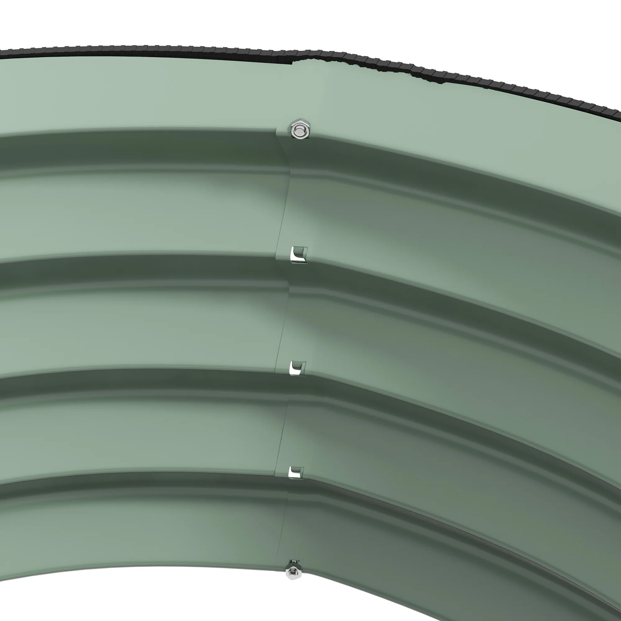Outsunny Set Of 2 Raised Garden Bed Metal Planter Box With Safety Edging, Green - Image 9