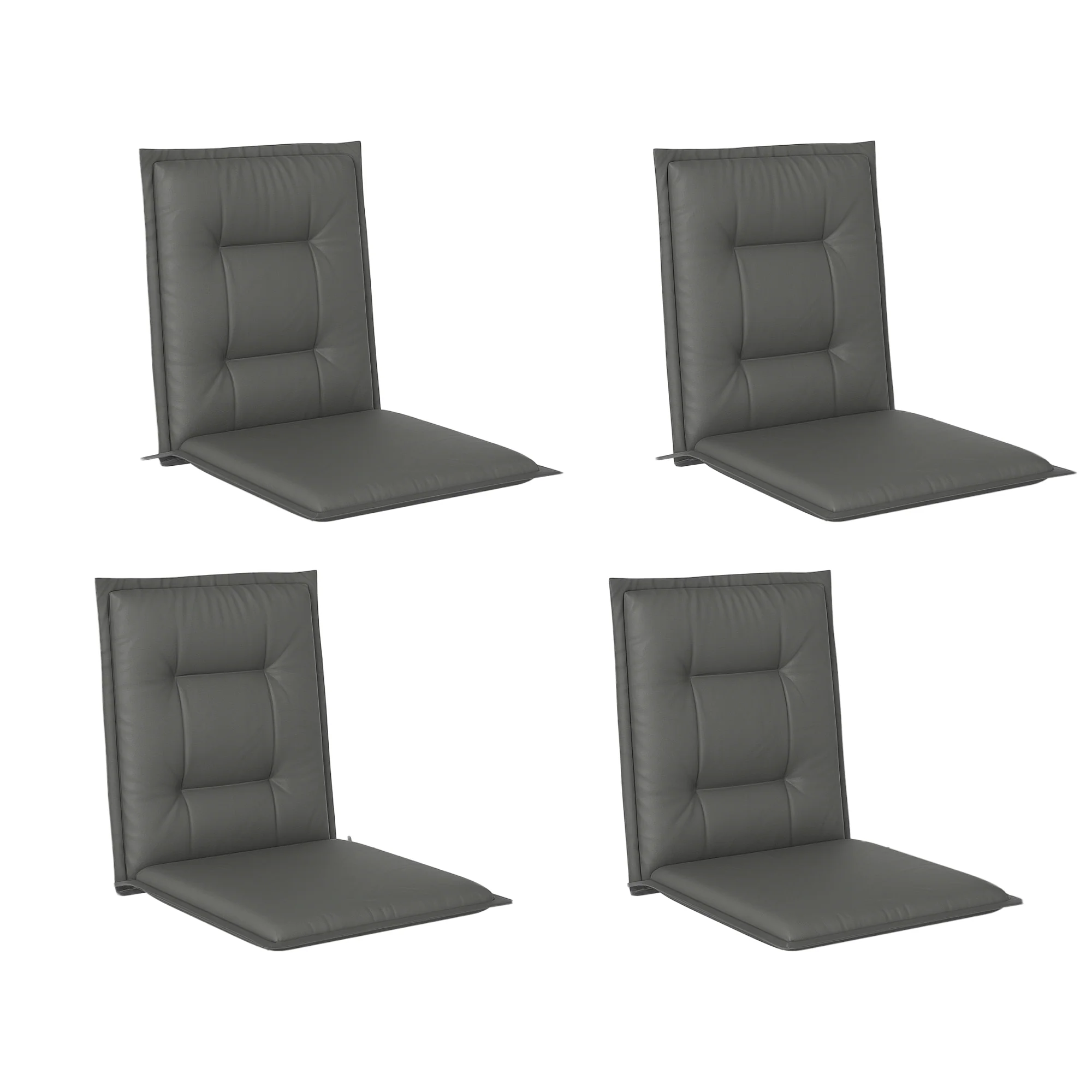 Outsunny Set Of 4 Garden Chair Cushions, Outdoor Seat Pads - Image 10