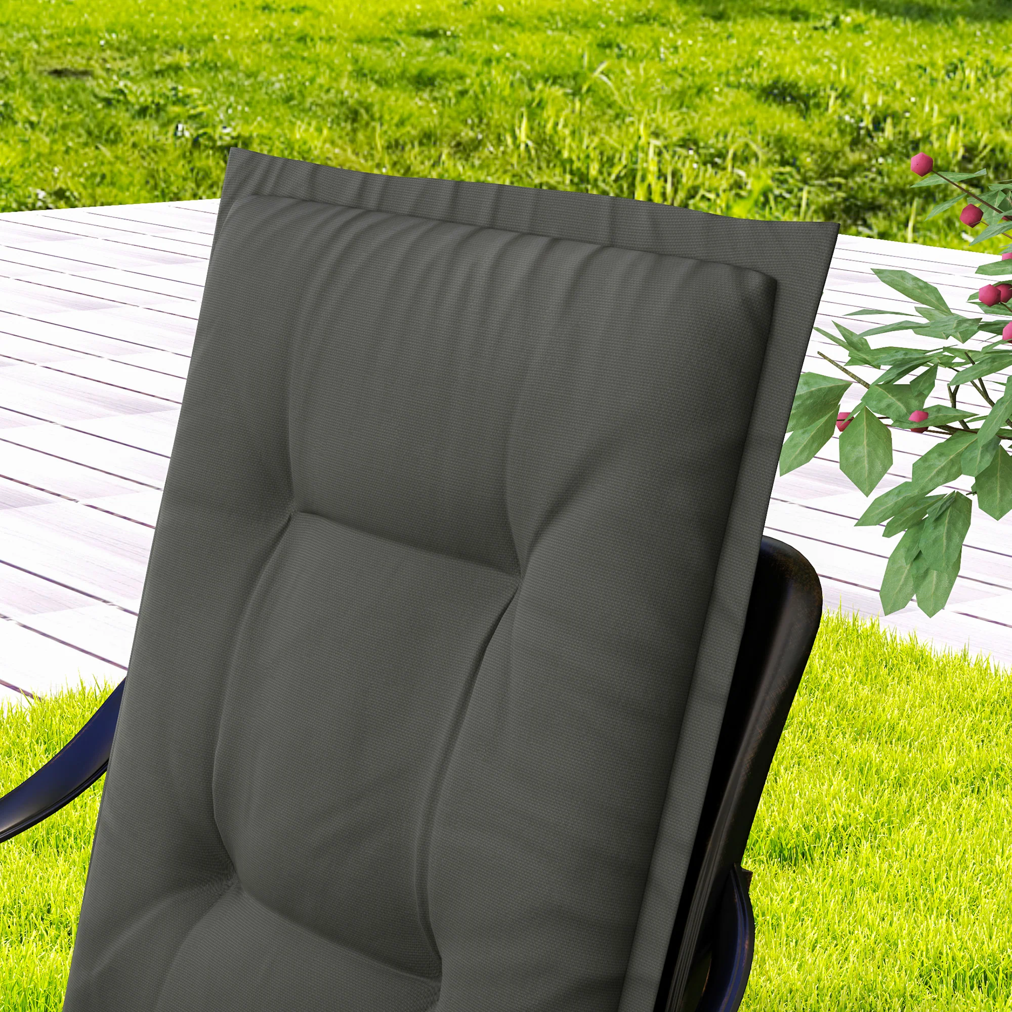 Outsunny Set Of 4 Garden Chair Cushions, Outdoor Seat Pads - Image 18