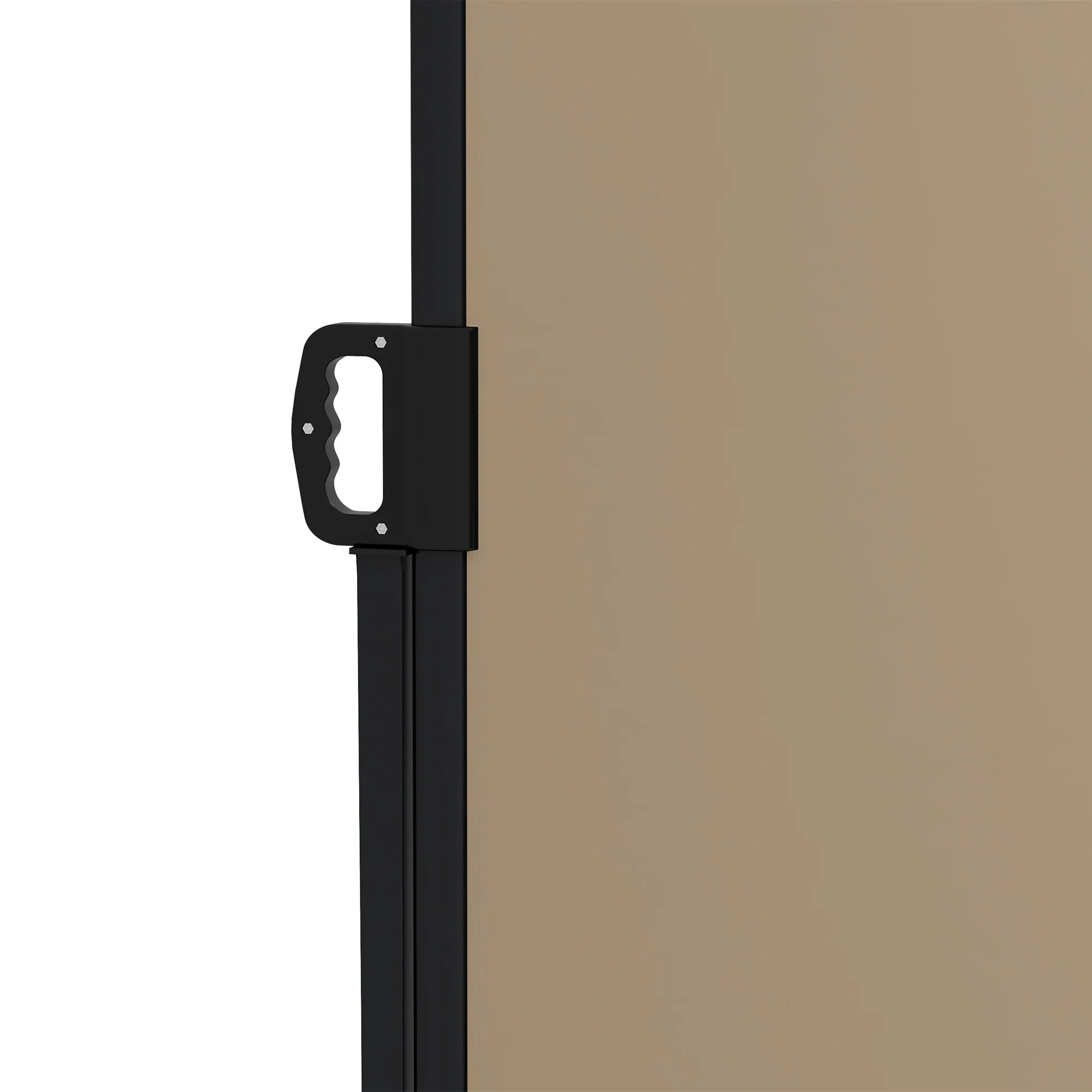 Outsunny Side Awning Retractable, Privacy Screen, 400x180cm, Khaki - Image 8