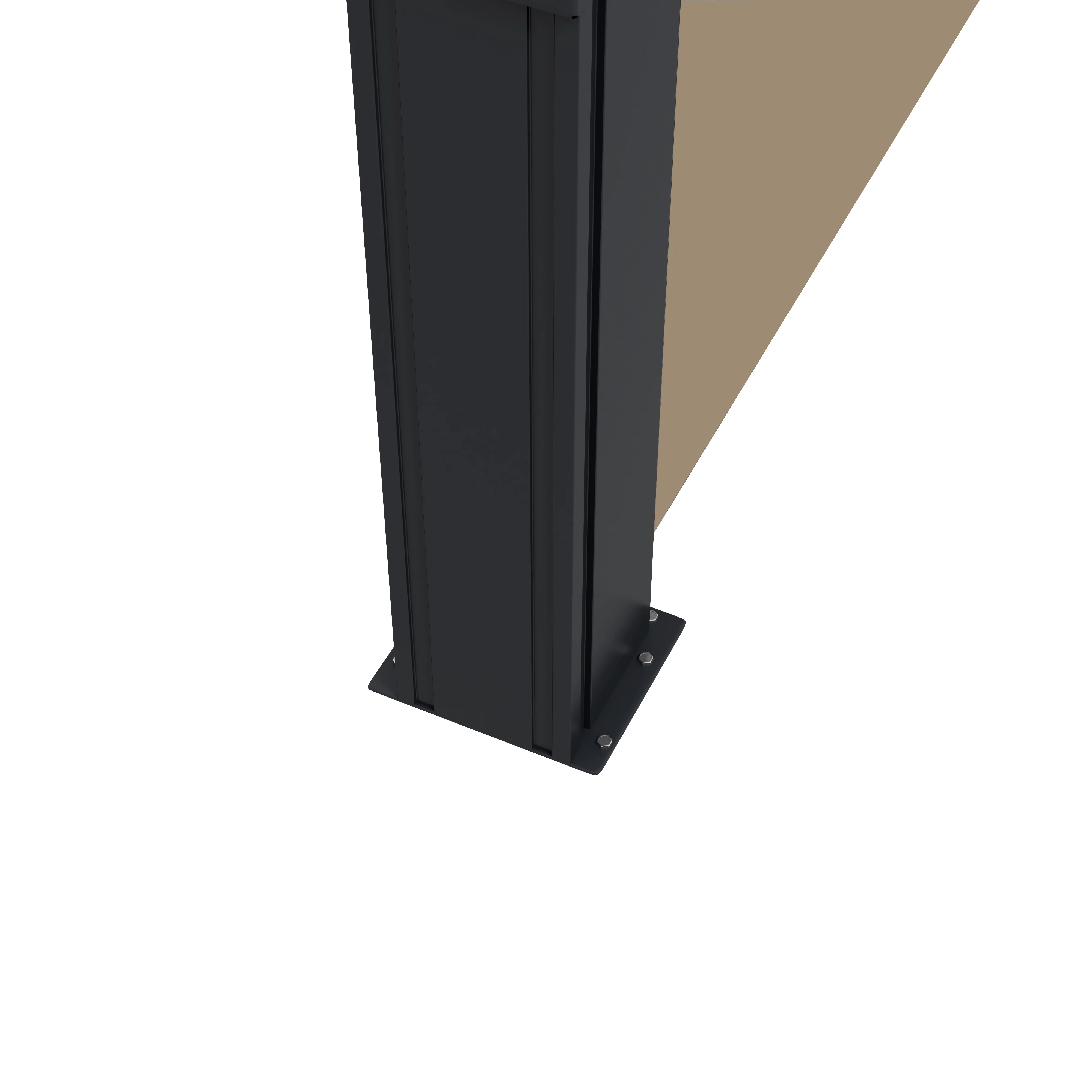 Outsunny Side Awning Retractable, Privacy Screen, 400x180cm, Khaki - Image 9