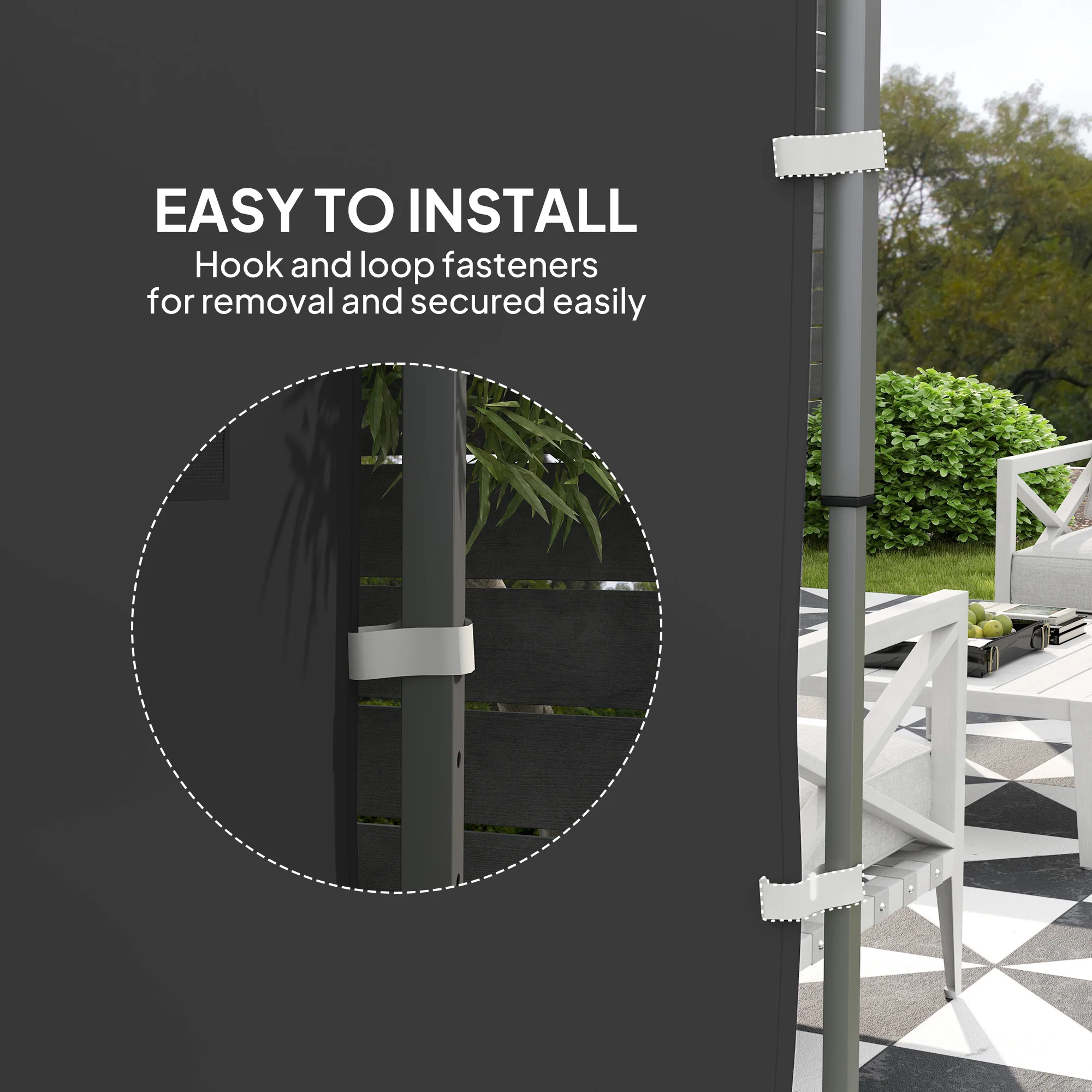 Outsunny Side Panel for 3x3 m Pop Up Gazebos, 1 Pack Sidewall Only - Image 15