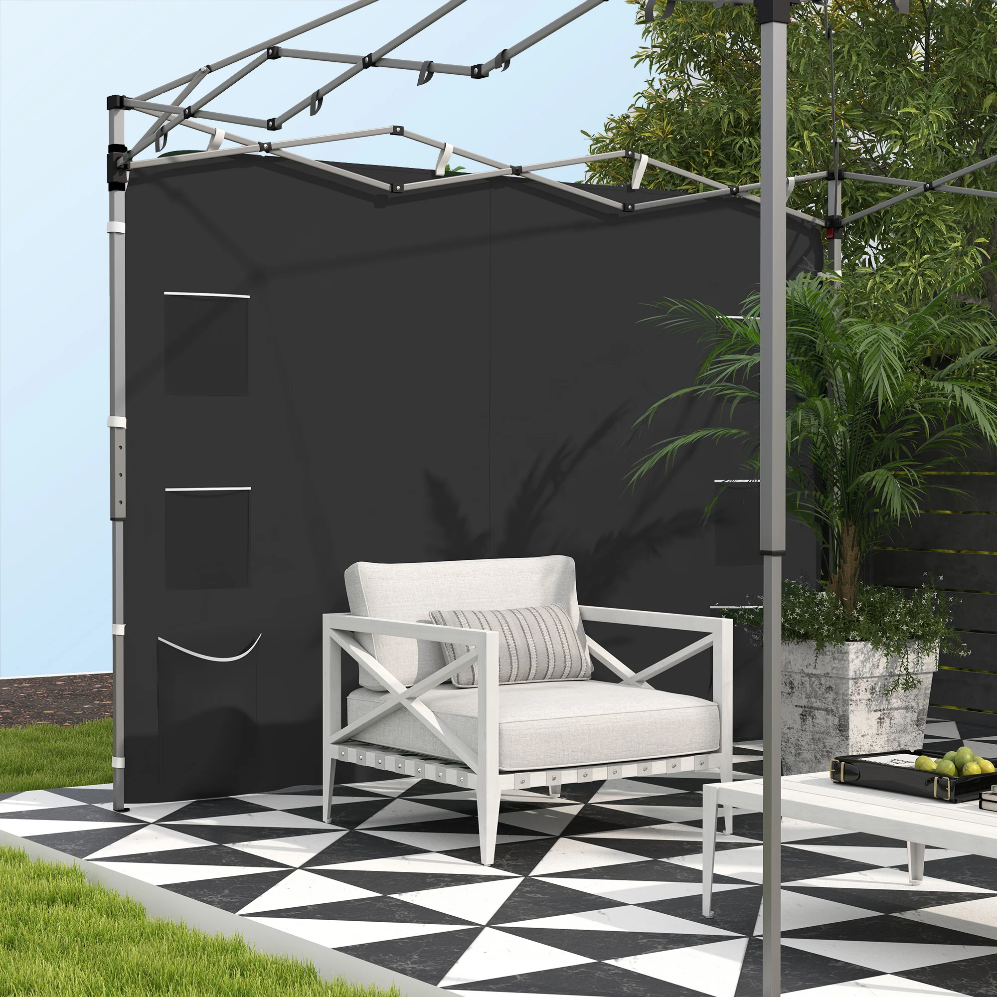 Outsunny Side Panel for 3x3 m Pop Up Gazebos, 1 Pack Sidewall Only - Image 16