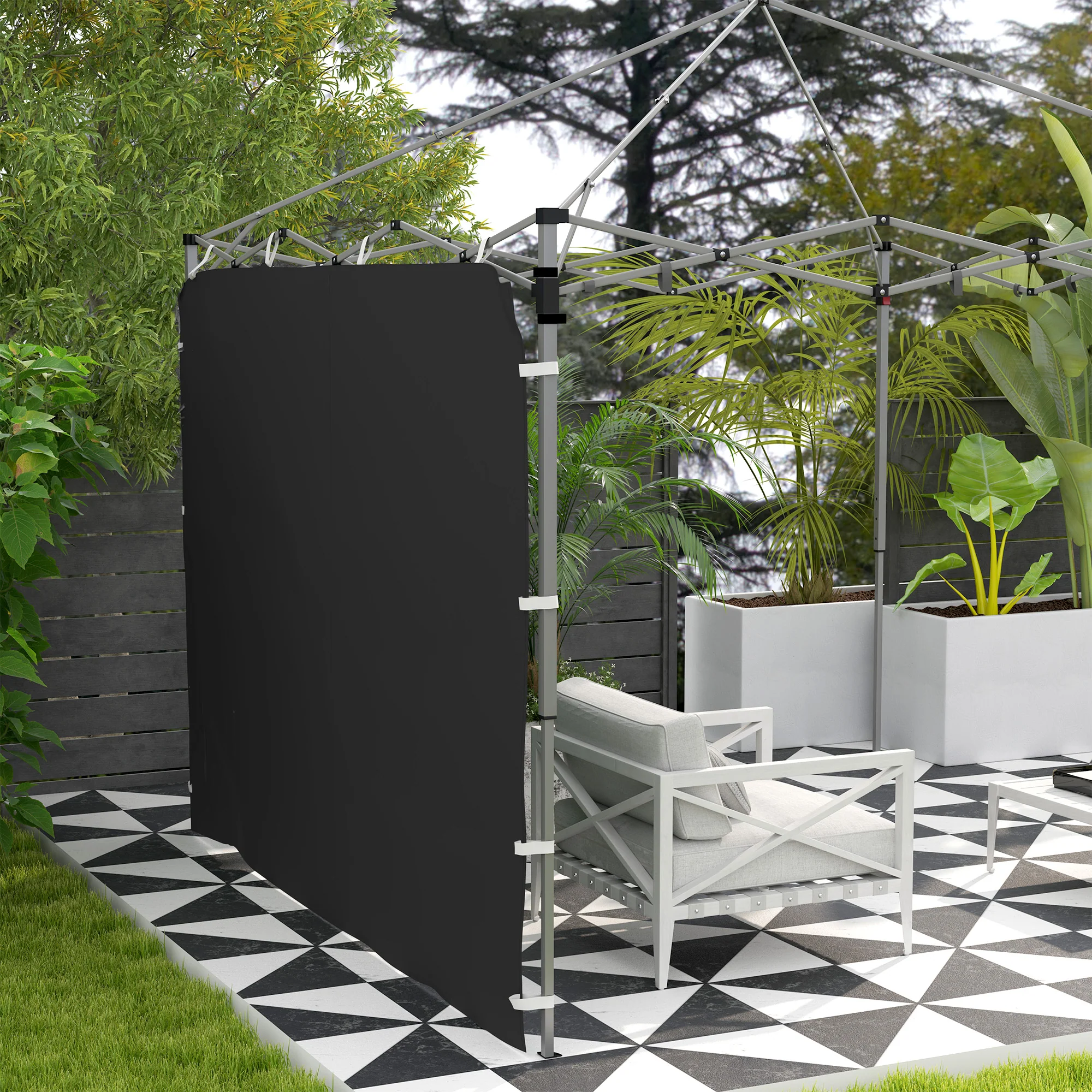 Outsunny Side Panel for 3x3 m Pop Up Gazebos, 1 Pack Sidewall Only - Image 17