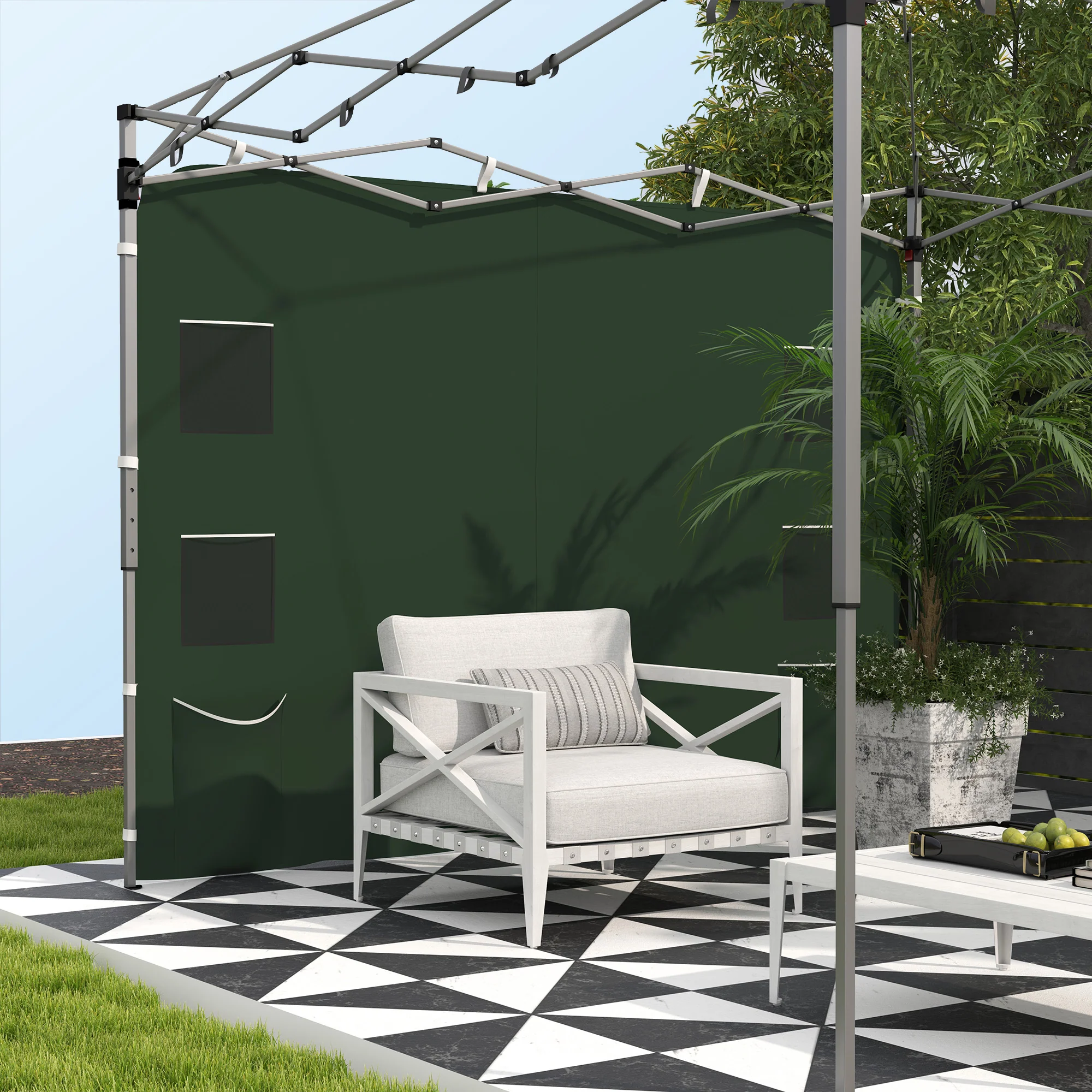 Outsunny Side Panel for 3x3 m Pop Up Gazebos, 1 Pack Sidewall Only - Image 25