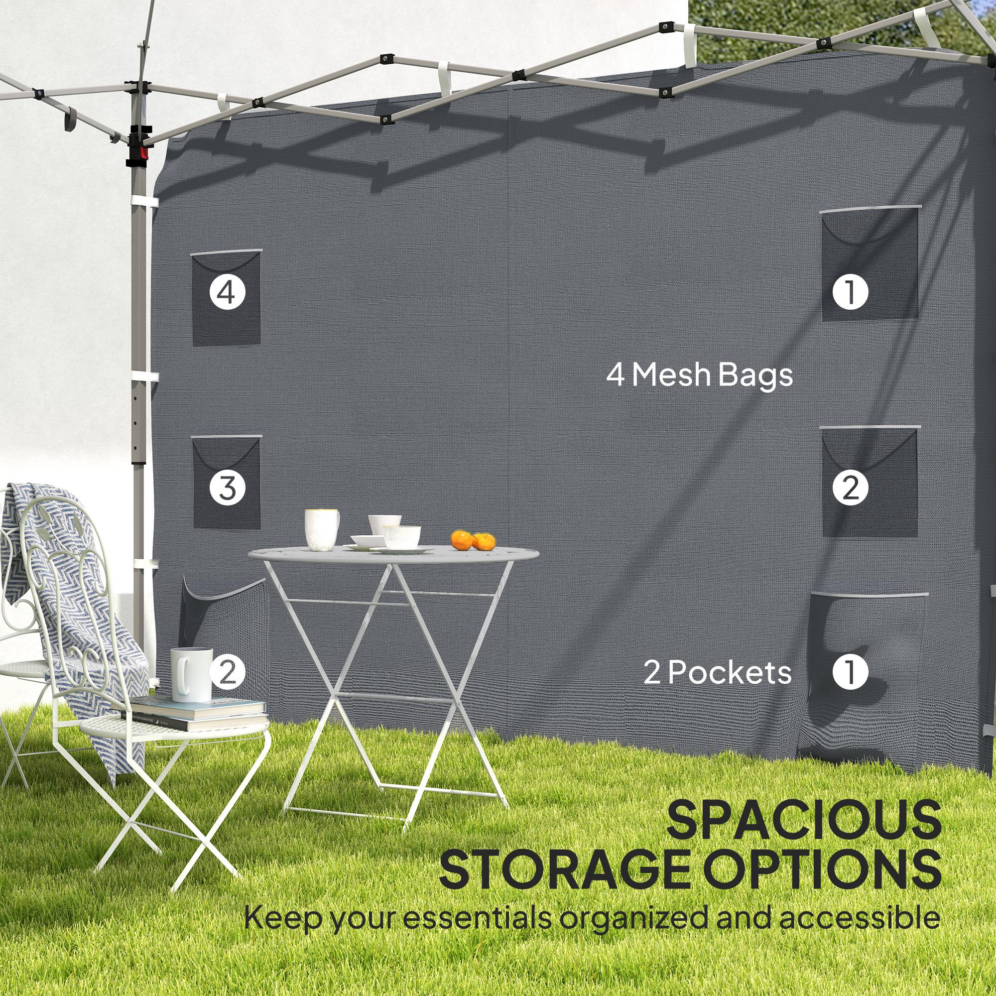 Outsunny Side Panel for 3x3 m Pop Up Gazebos, 1 Pack Sidewall Only - Image 31