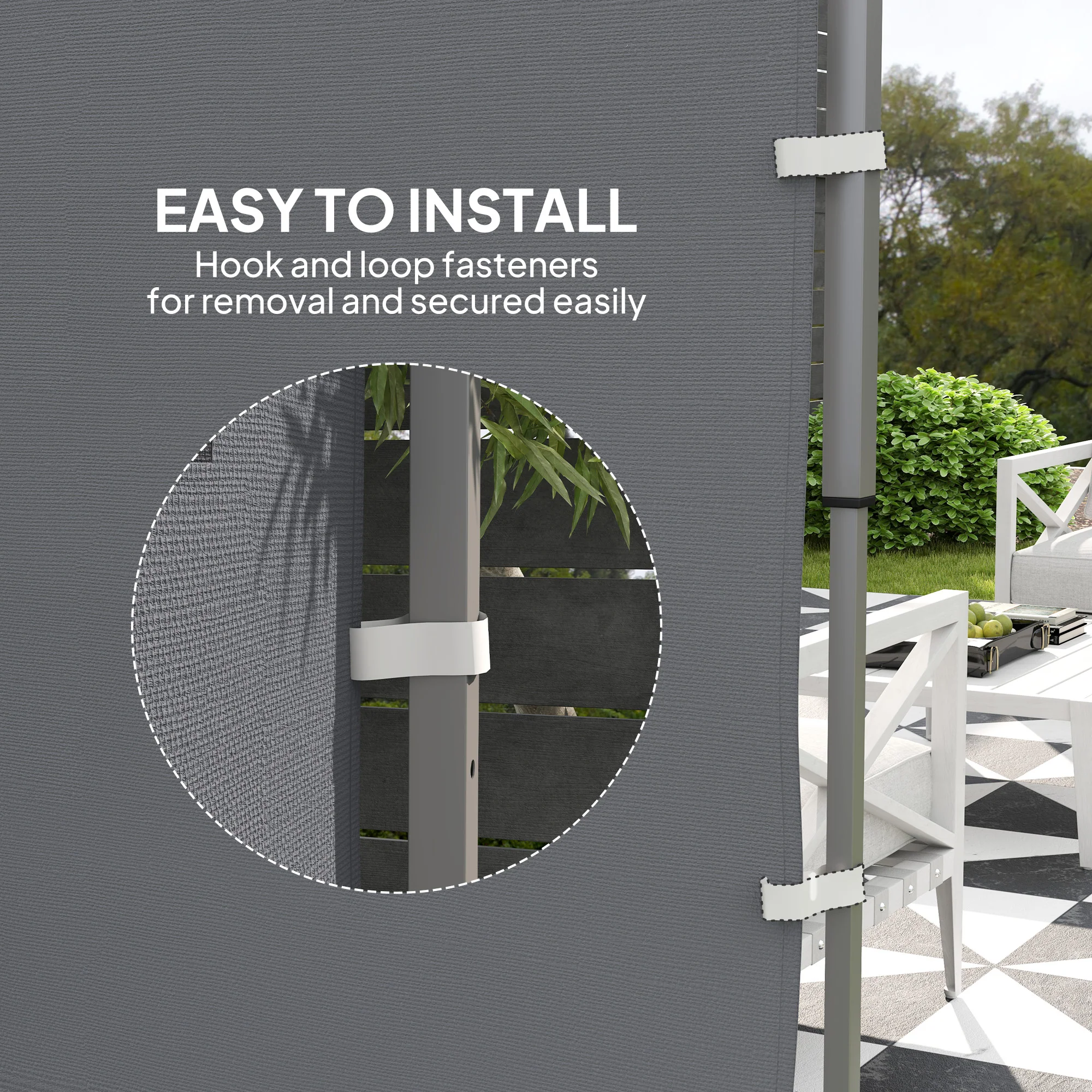 Outsunny Side Panel for 3x3 m Pop Up Gazebos, 1 Pack Sidewall Only - Image 33