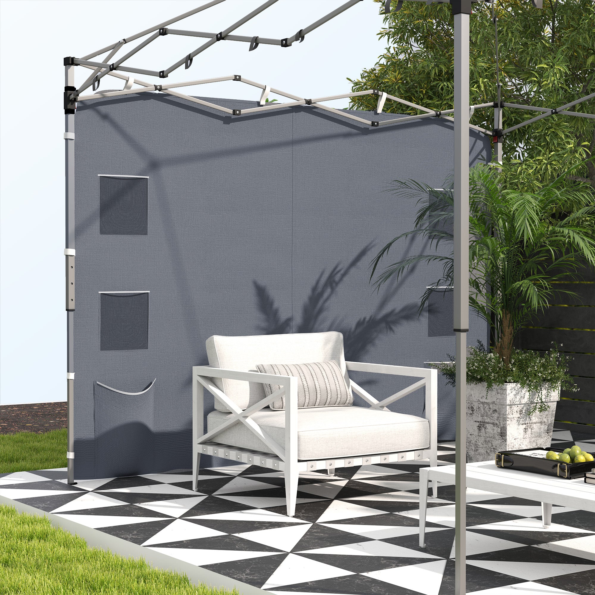 Outsunny Side Panel for 3x3 m Pop Up Gazebos, 1 Pack Sidewall Only - Image 34