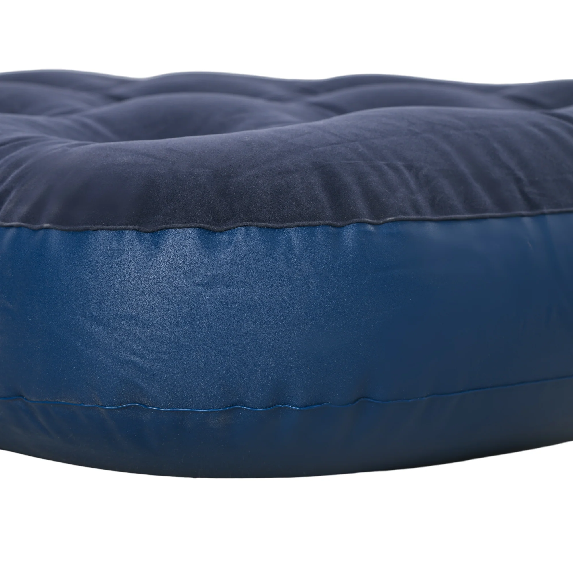Outsunny Single Air Mattress, Portable Air Bed with Flocked Surface, Blue - Image 8