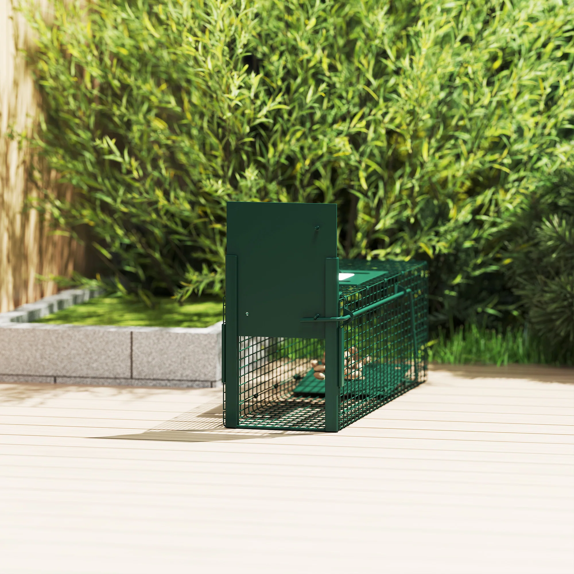 Outsunny Single Door Rat Trap For Small Animals, Dark Green - Image 9