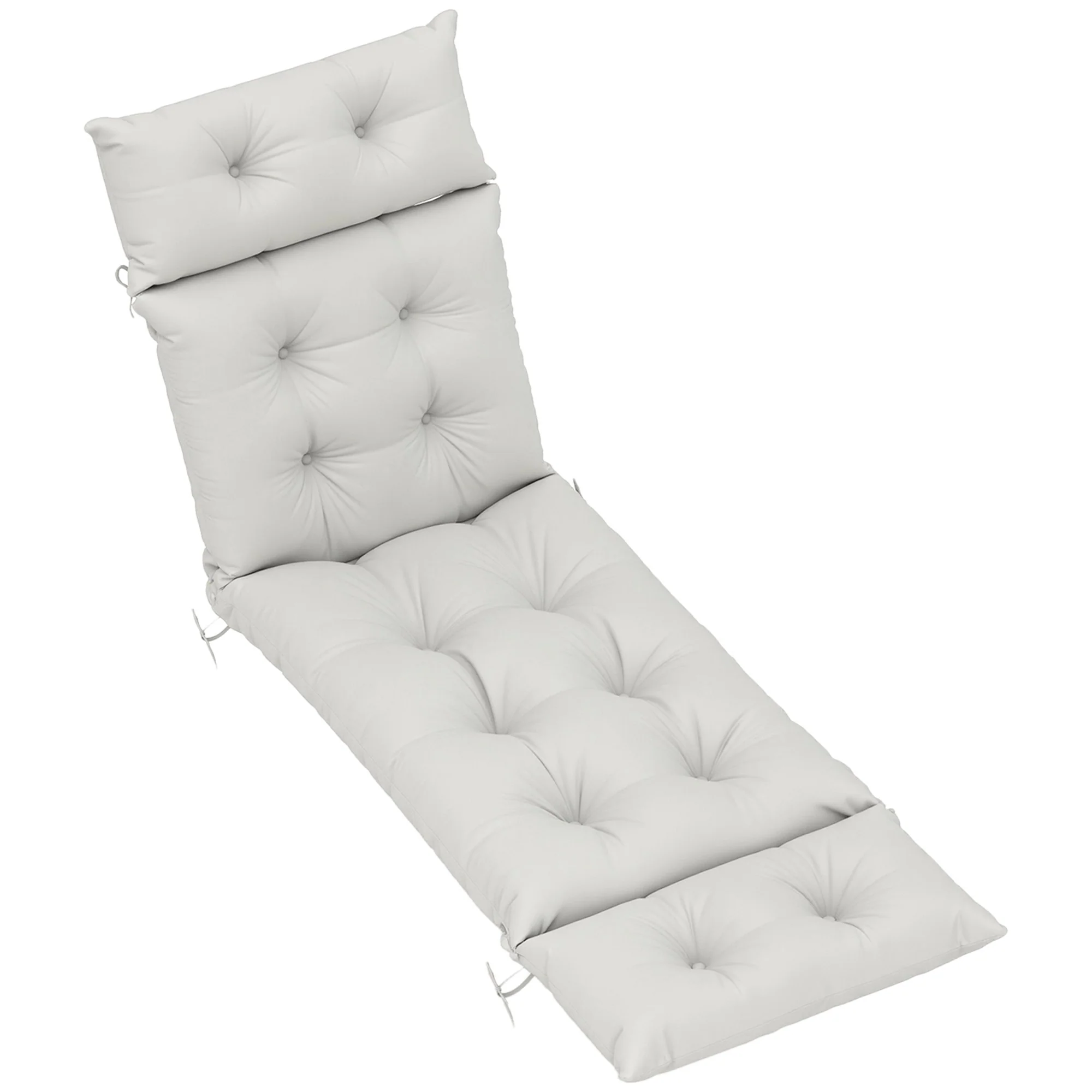 Outsunny Sun Lounger Cushion Only, Garden Lounge Chair Cushion - Image 19