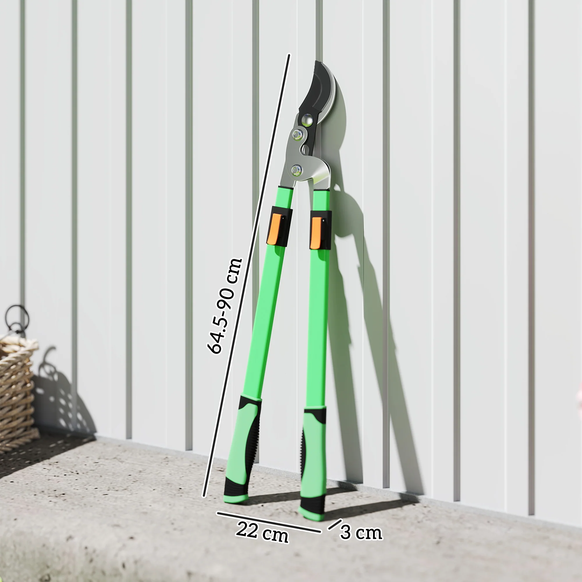 Outsunny Telescopic Bypass Loppers, 64.5-90 cm Extendable Garden Loppers - Image 5