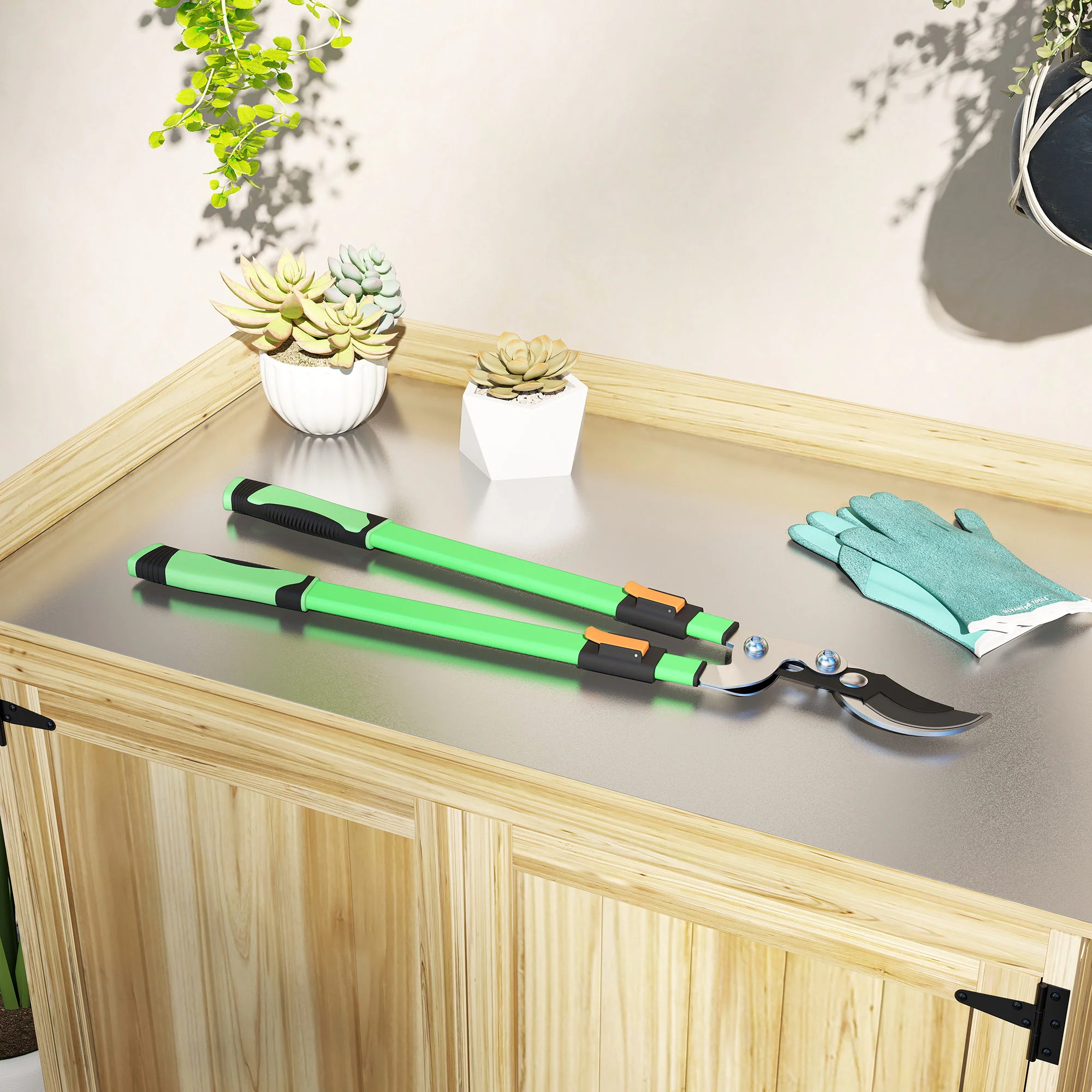 Outsunny Telescopic Bypass Loppers, 64.5-90 cm Extendable Garden Loppers - Image 8
