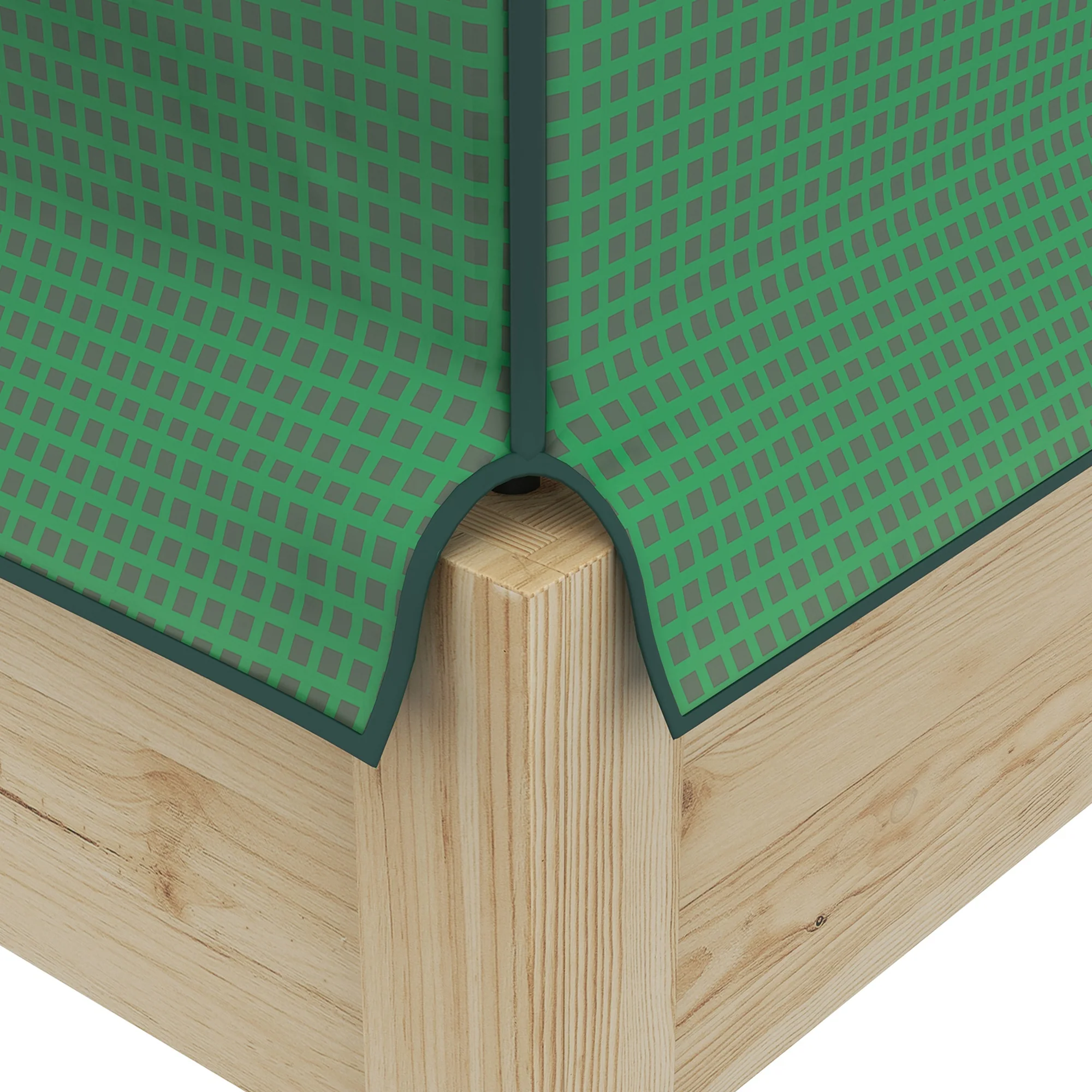 Outsunny Wooden Raised Planter with PE Greenhouse Cover and Bed Liner - Image 9