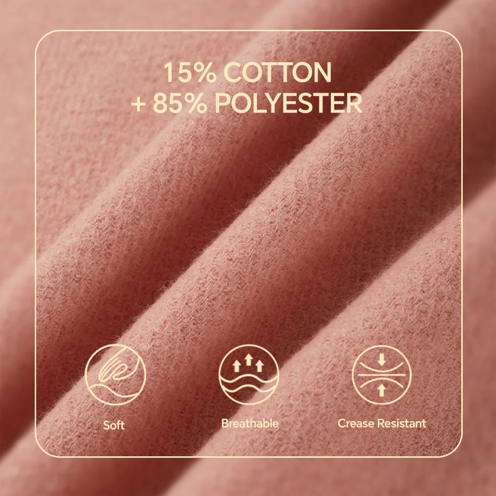 Oversized Plain Shawl Wrap - Pink - Image 3