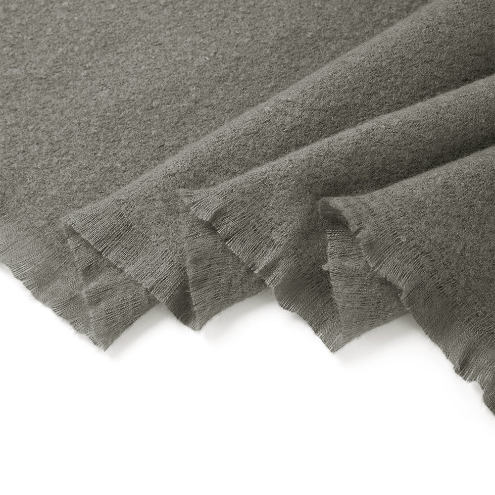 Oversized Plain Shawl Wrap - Grey - Image 7