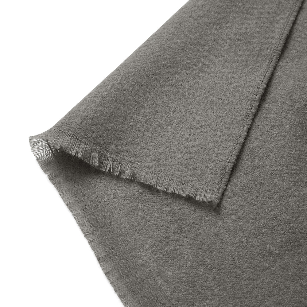 Oversized Plain Shawl Wrap - Dark Grey - Image 6
