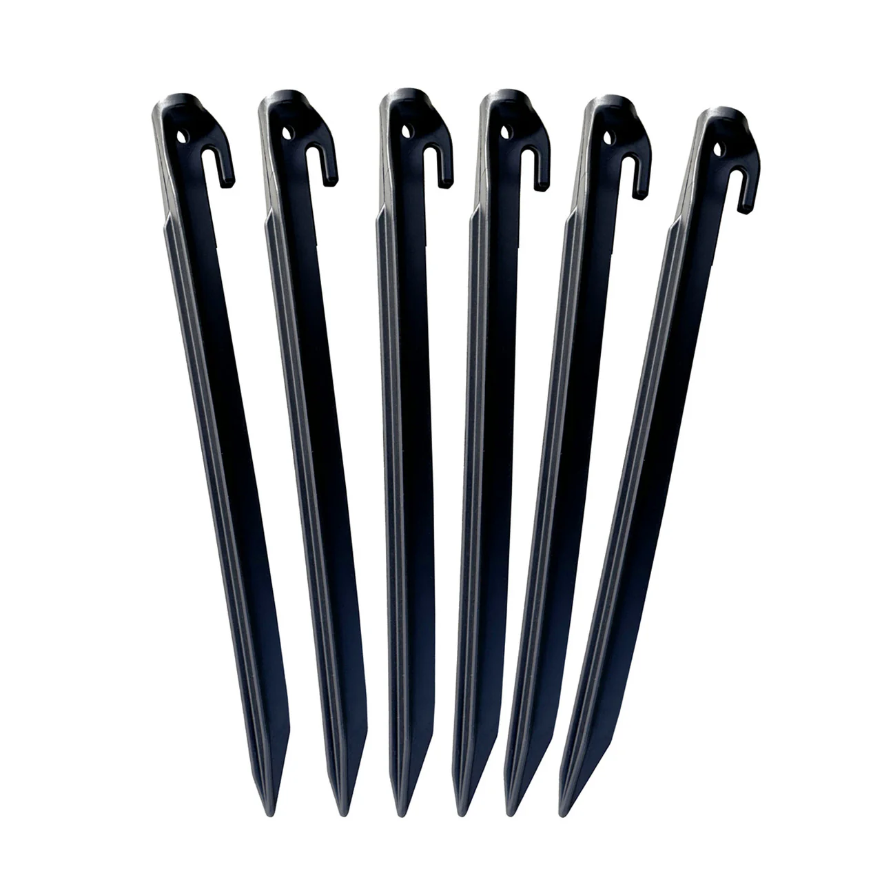 Pack of 6 Extra Long and Strong 30cm Nylon Tent Peg - Image 2