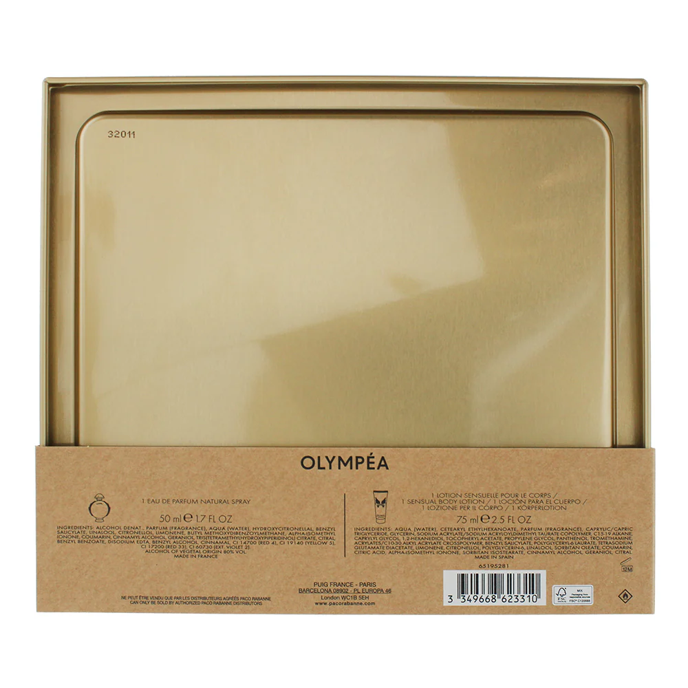 Paco Rabanne Olympea 2 Piece Gift Set: Eau De Parfum 50ml - Body Lotion 75ml - Image 2