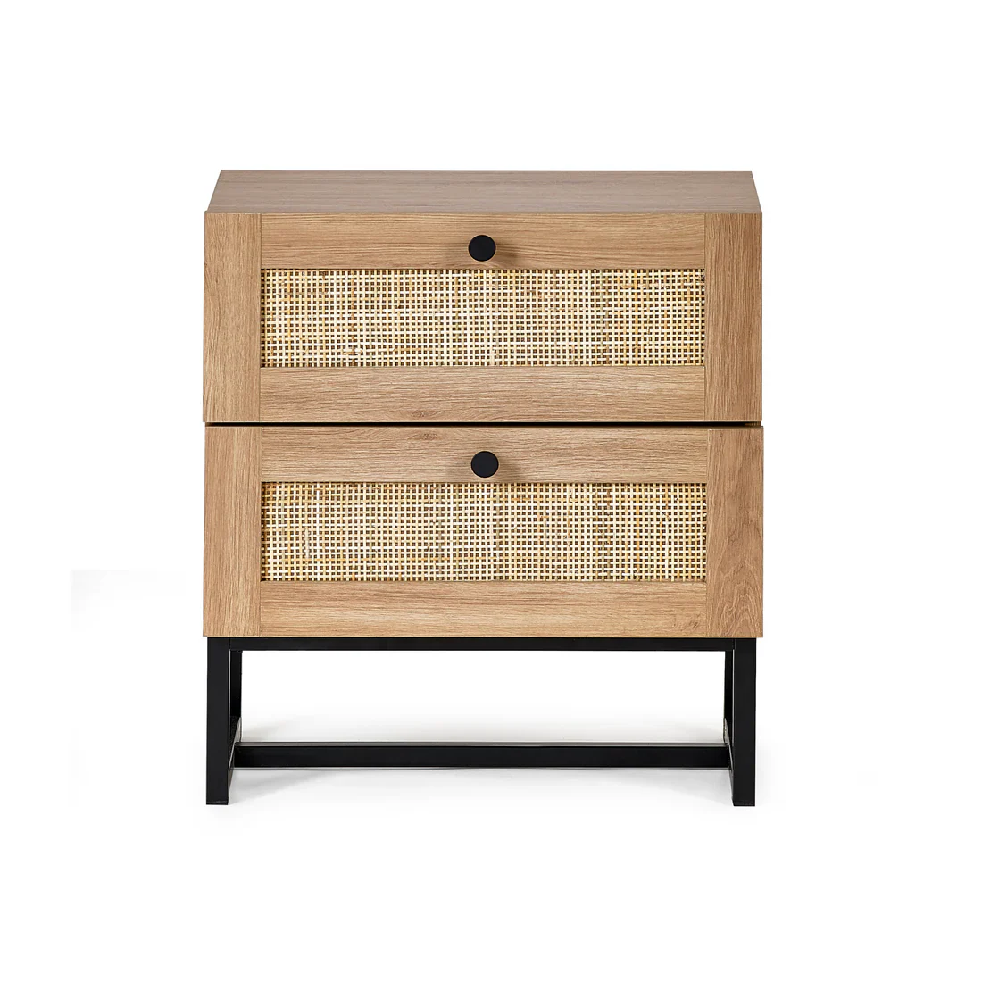 Padstow 2 Drawer Bedside - Oak - Image 3