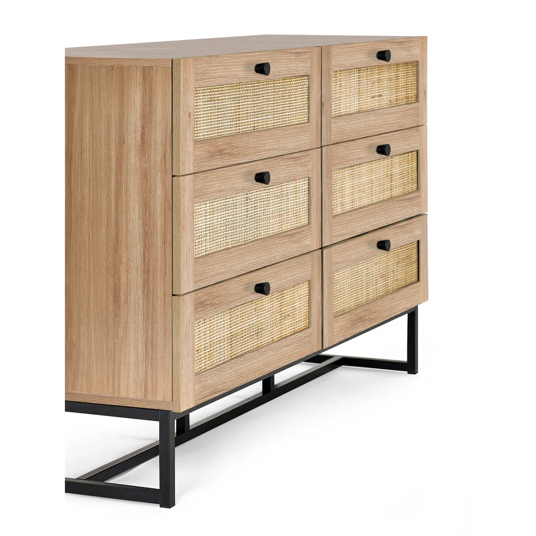 Padstow 6 Drawer Chest - Oak - Image 3
