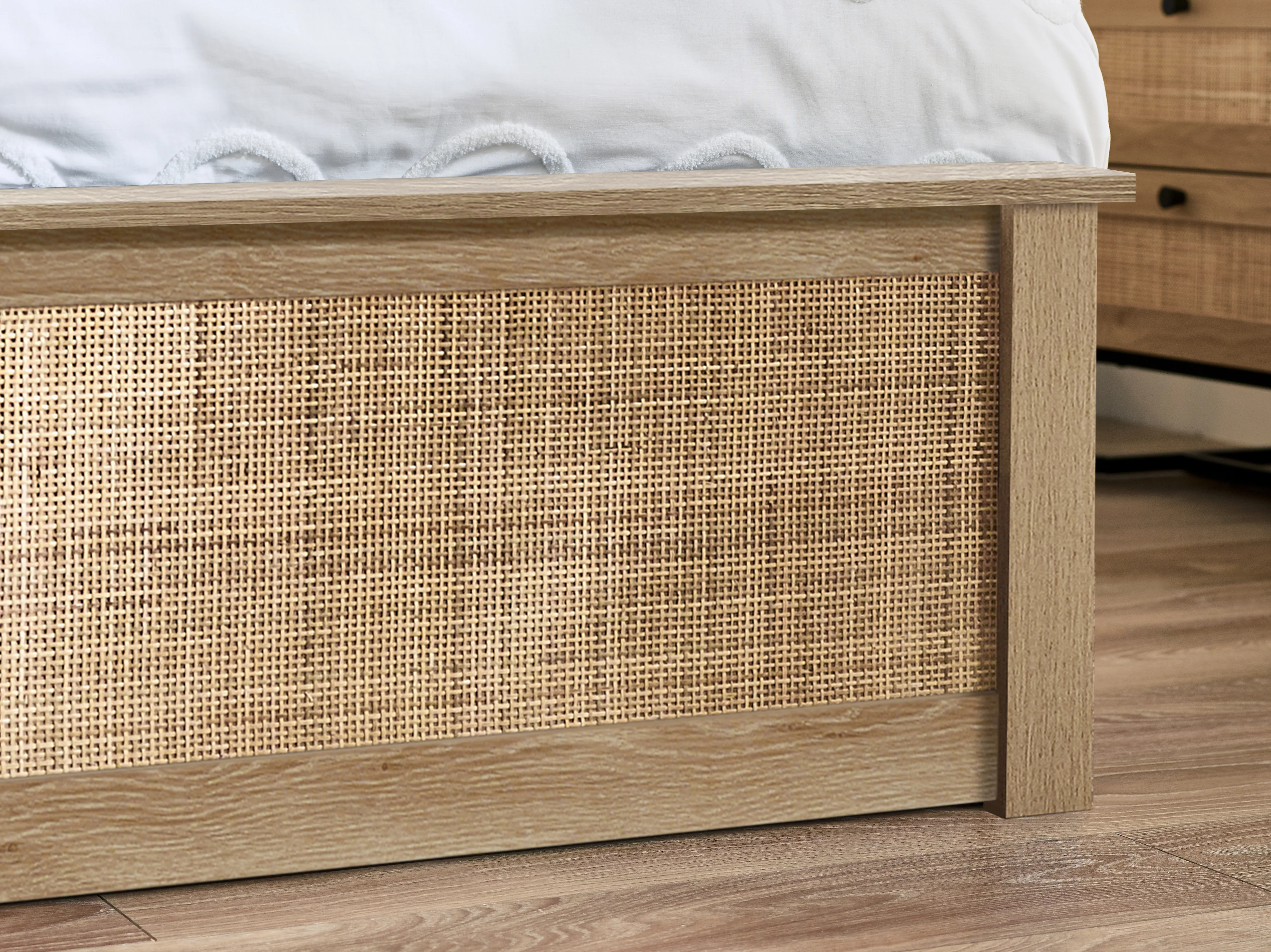 Padstow Ottoman 135Cm Double Bed - Oak - Image 3