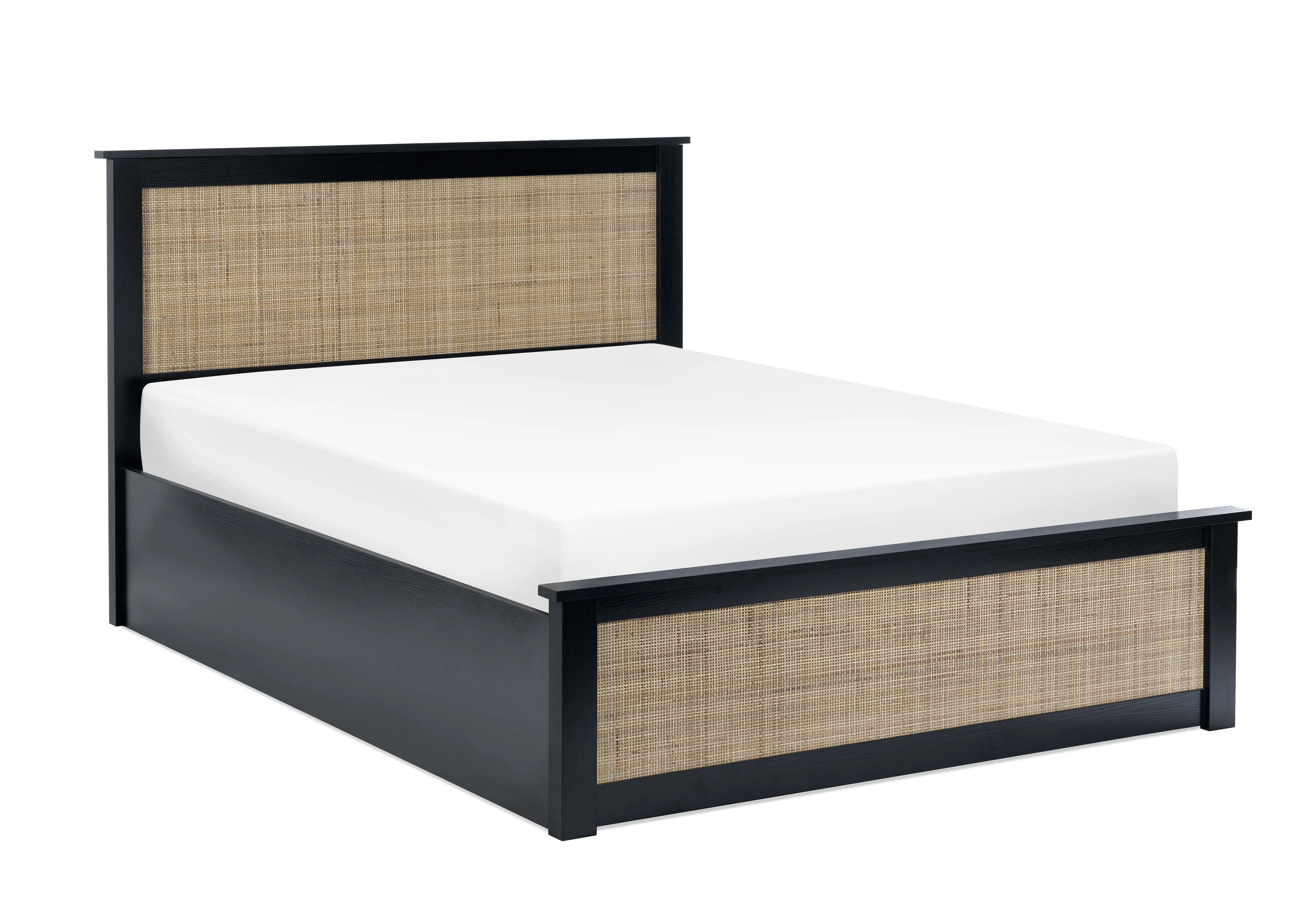 Padstow Ottoman 150Cm King Bed - Black