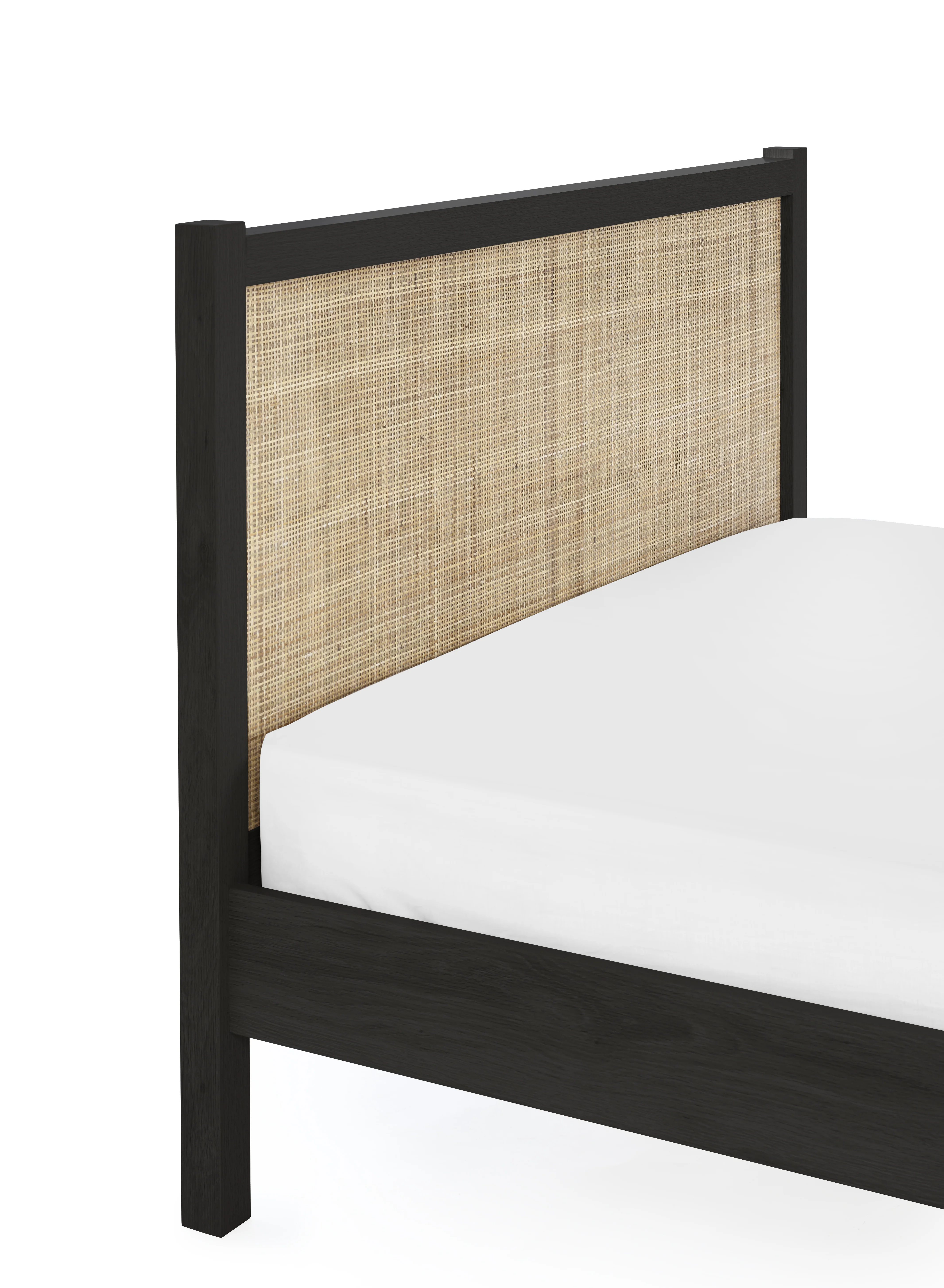 Padstow Rattan 150Cm King Bed - Black - Image 4