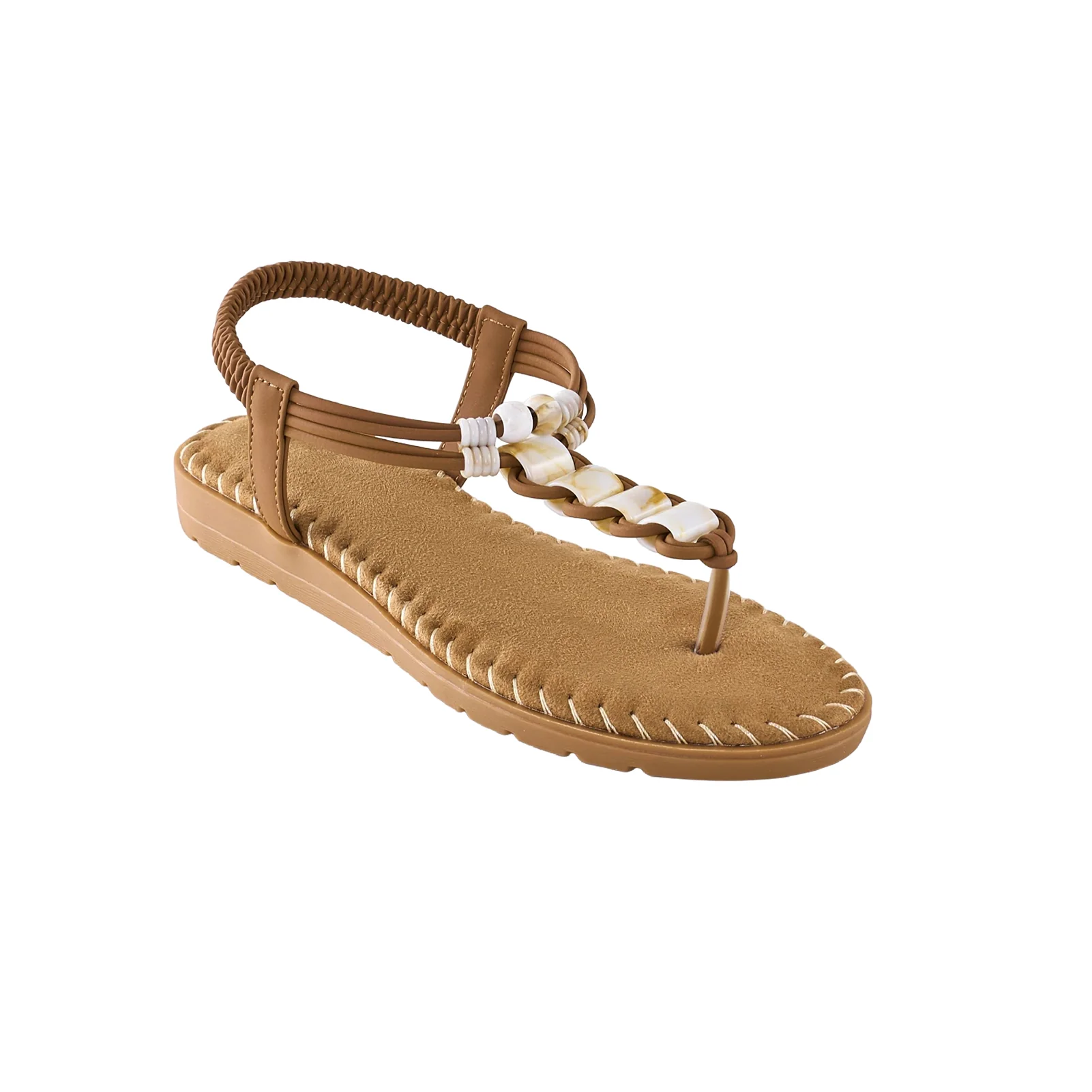 Pair Of Casual Bohemian Flip-Flop Sandals - Image 3