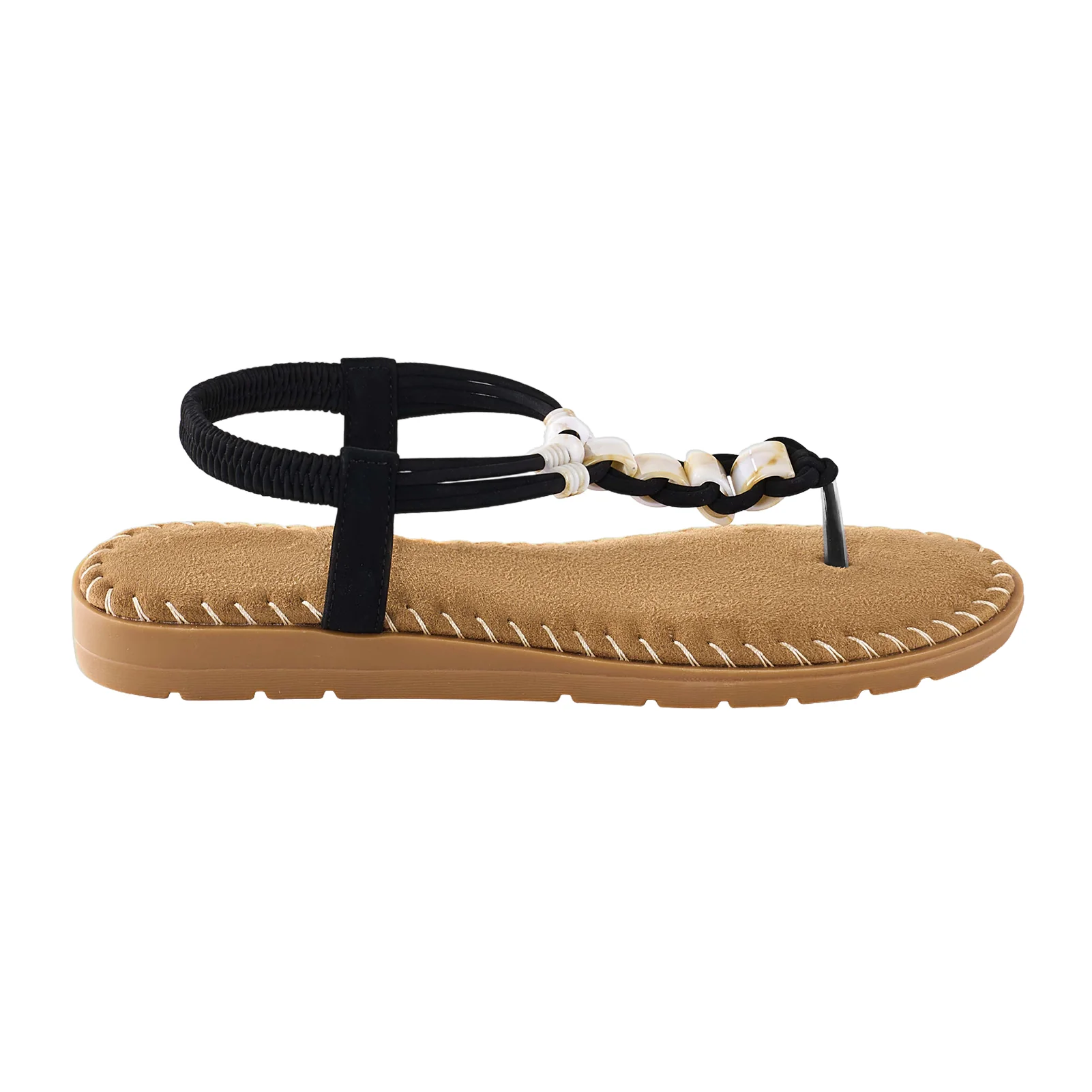 Pair of Casual Bohemian Flip-Flop Sandals - Image 4