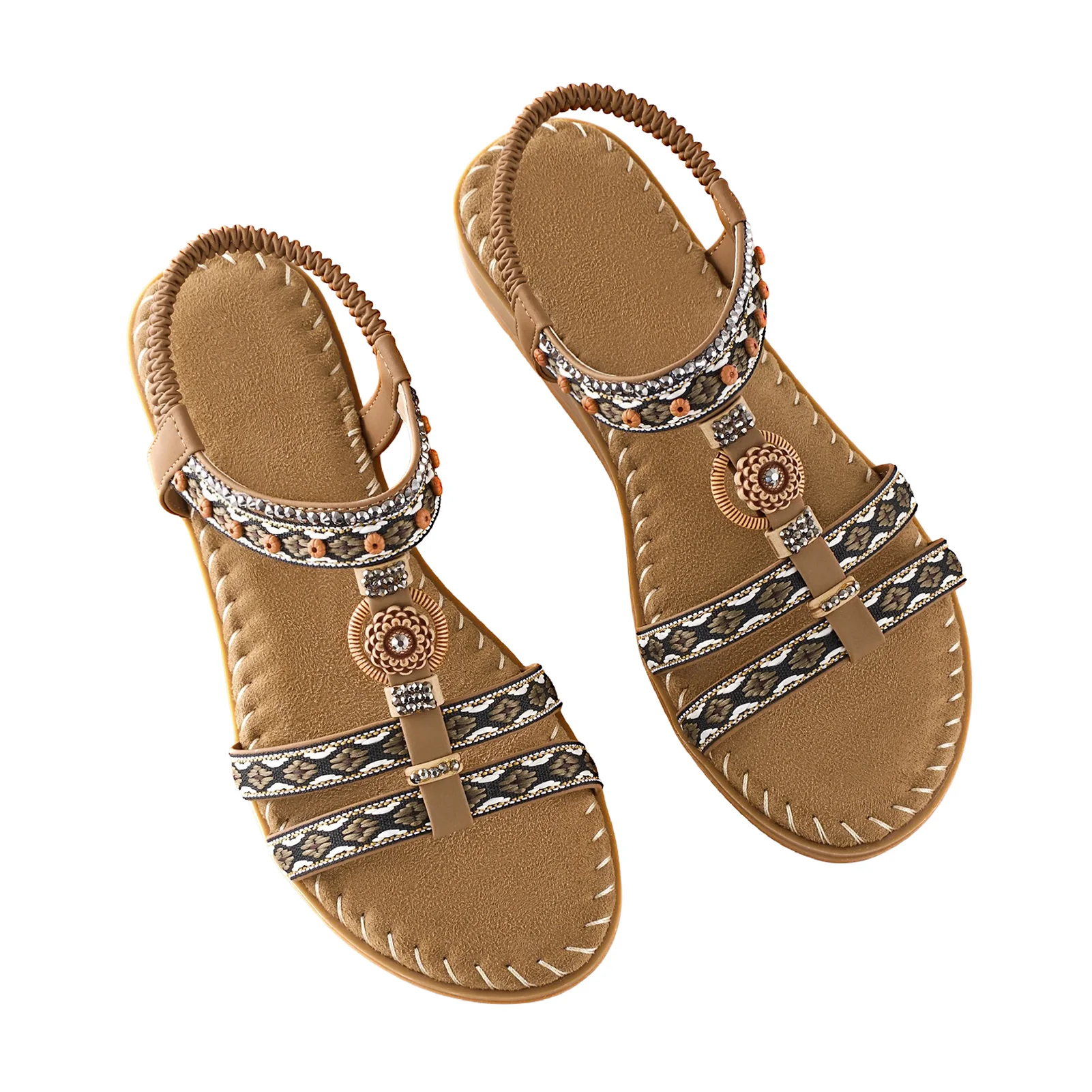 Pair of Casual Bohemian Sandals - Image 2