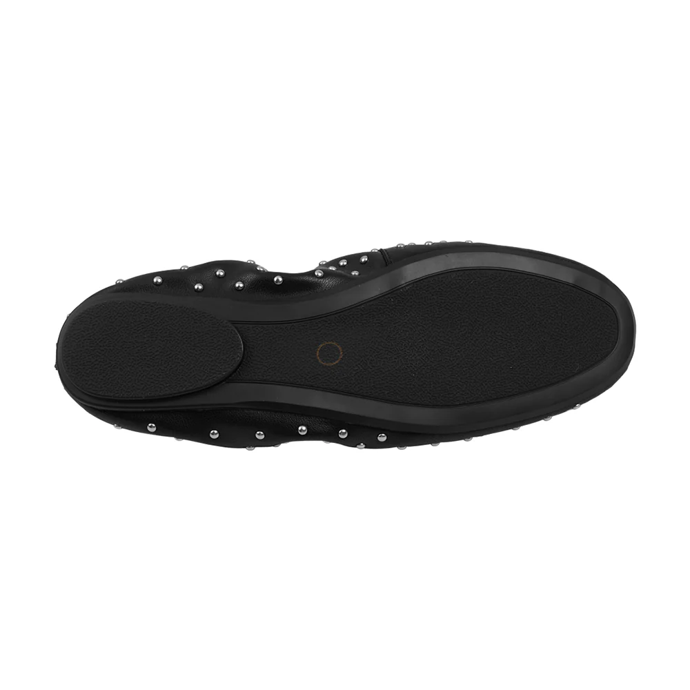 Studded Slip-on Loafers - Black - Image 9