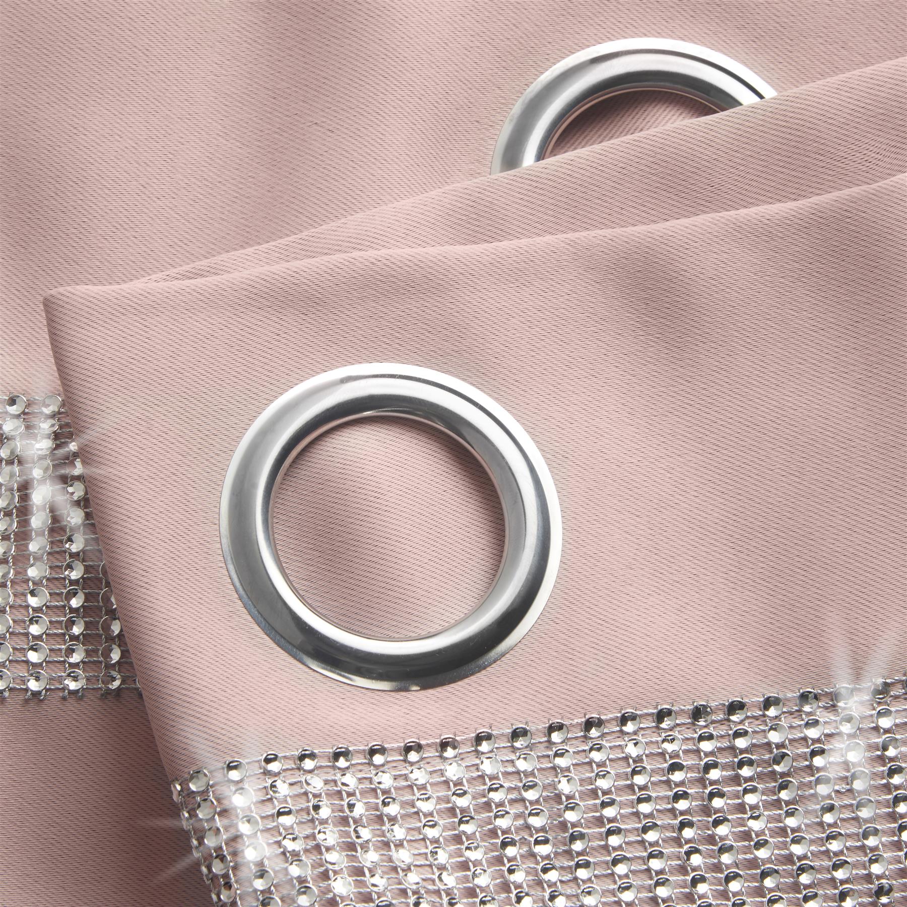 Palace Diamante Ring Top Blackout Curtains
