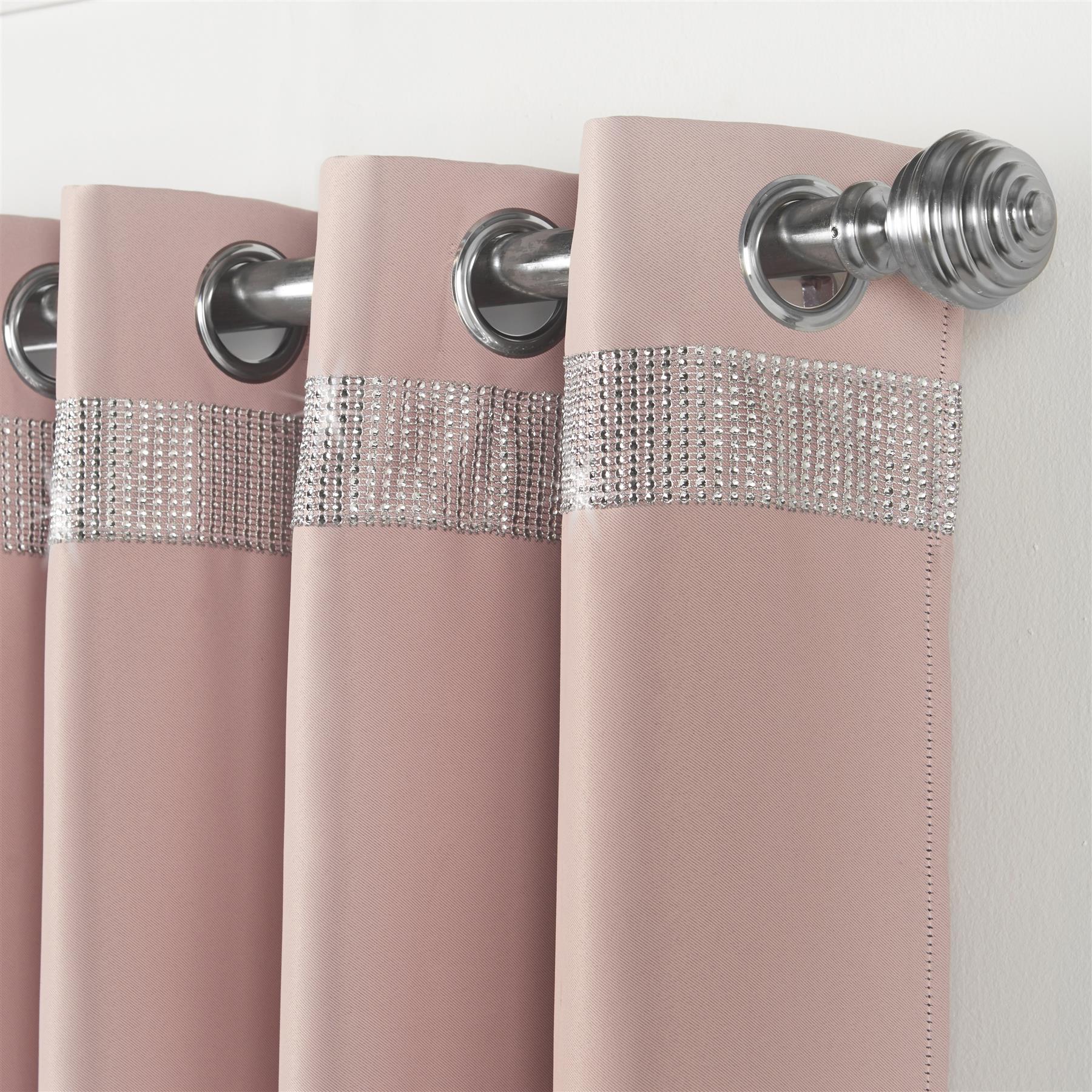 Palace Diamante Ring Top Blackout Curtains - Image 2